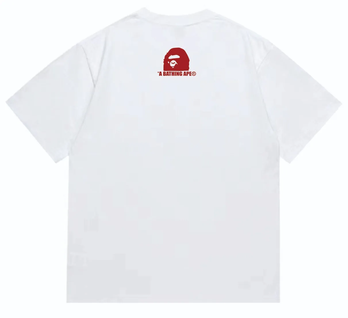 SC247#p110💰 (top version) BAPE STA Medallion Plaid Ape Head Print Short Sleeve T-shirt Made of 260 grams of high-quality high-weave pure cotton fabric, double yarn combed, soft texture and no pilling Imported environmentally friendly printing glue, bright and three-dimensional pattern, quality 💥Same style for men and women, the upper body is fashionable Color: Black White Size: S M L XL XXL