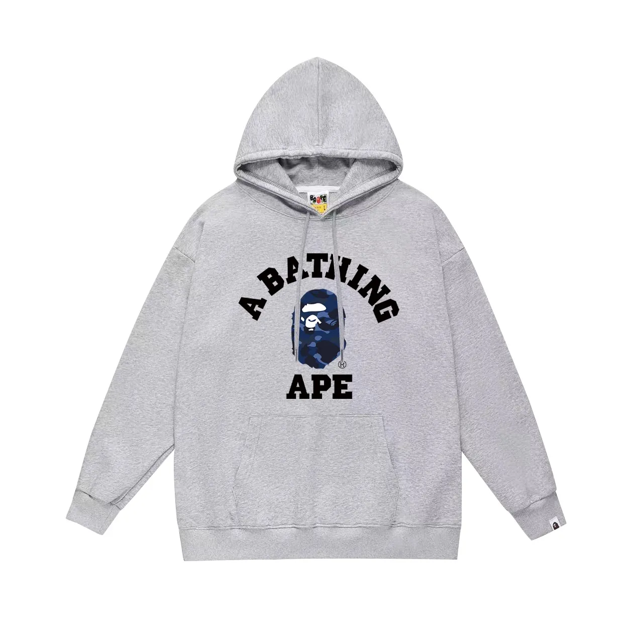 Model No. SC745# Terry p160 plus velvet 180💰 (top version) BAPE classic monogram ape head pattern hooded sweatshirt. Made of 380g large terry (drop shoulder large version) fabric. The texture is soft and non-pilling. Imported environmentally friendly printing glue. The pattern is bright and three-dimensional. Quality💥Same style for men and women. The upper body is trendy. Color: black white gray Size: S M L XL XXL