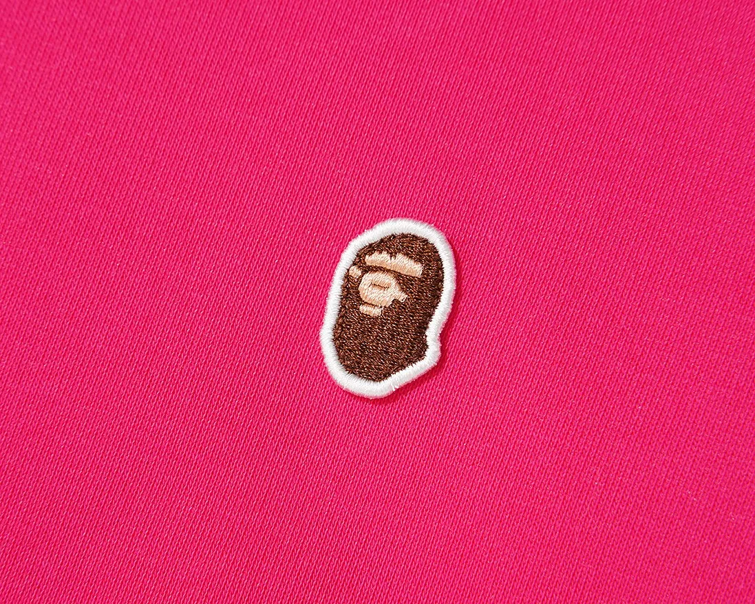 P150 model number: SC-20000# BAPE classic embroidered ape badge color: white black pink bright red apricot olive green yellow sky blue light green purple dark gray dark blue burgundy Klein blue dark green 1.0 white gray 1.5 flower gray coffee color khaki dragon fruit color Size: S M L XL XXL Weight: 330 grams of Chinese cotton composite milk silk