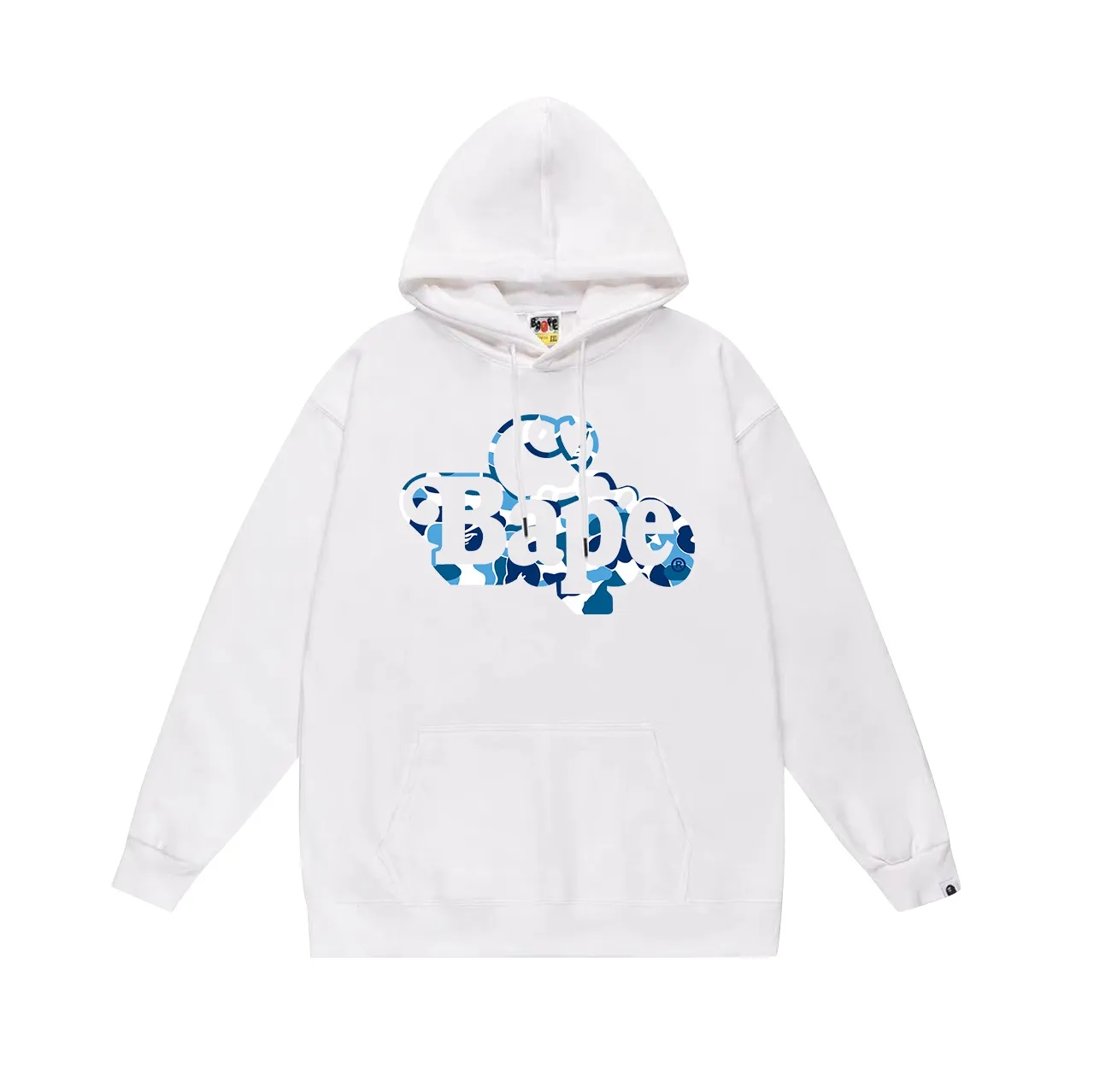 Model No. SC709#terry p160 plus velvet 180💰 (top version) BAPE camouflage cartoon BABY MILO printed hooded sweatshirt. Made of 380g large terry (drop shoulder large version) fabric. The texture is soft and non-pilling. Imported environmentally friendly printing glue. The pattern is bright and three-dimensional. Quality💥Same style for men and women. The upper body is trendy. Color: black blue white blue gray blue size: S M L XL XXL