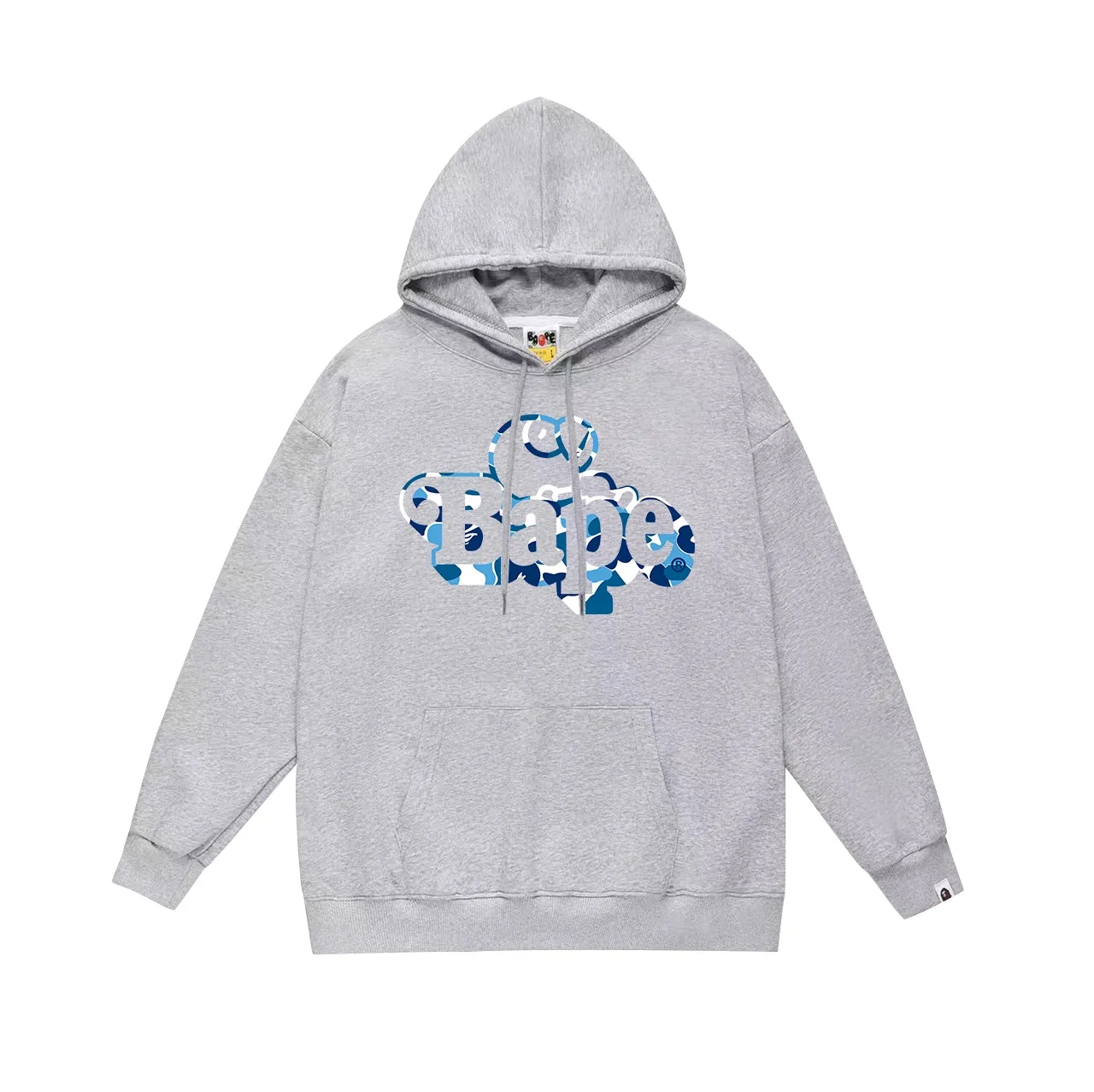 Model No. SC709#terry p160 plus velvet 180💰 (top version) BAPE camouflage cartoon BABY MILO printed hooded sweatshirt. Made of 380g large terry (drop shoulder large version) fabric. The texture is soft and non-pilling. Imported environmentally friendly printing glue. The pattern is bright and three-dimensional. Quality💥Same style for men and women. The upper body is trendy. Color: black blue white blue gray blue size: S M L XL XXL
