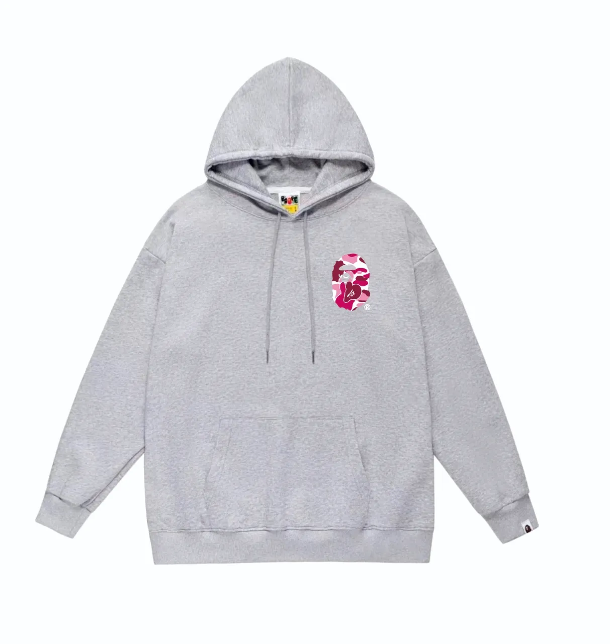 P160 model number SC814# terry 80 plus velvet 90 (top version) BAPE×STUSSY co-branded Stussy letter printed hooded sweatshirt Made of 380 grams of large terry (drop shoulder large version) fabric, soft texture and no pilling Imported environmentally friendly printing glue The pattern is bright and three-dimensional Quality 💥Same style for men and women The upper body is trendy Color: Black White Gray Size: S M L XL XXL