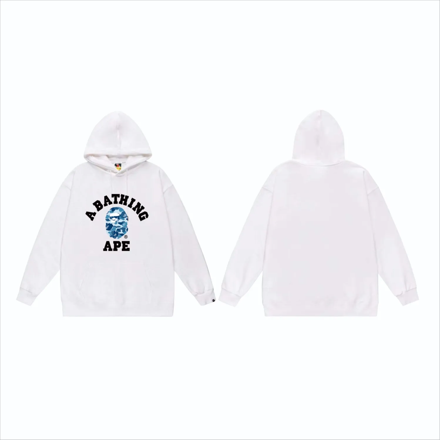 P160 model number SC866# terry 80 plus velvet 90 (top version) BAPE ape head classic letter camouflage printed hooded sweatshirt. Made of 380 grams of large terry (drop shoulder large version) fabric. The texture is soft and does not pill. Imported environmentally friendly printing glue. The pattern is bright and three-dimensional. Quality 💥Same style for men and women. The upper body is trendy. Colors: black and blue, white and blue, gray and blue, black and pink, white and gray, black and green, white and green, gray and green. Size: S M L XL XXL