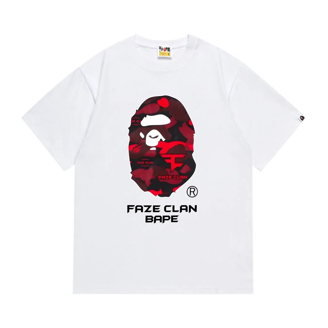 SC275#p110💰 (top version) BAPE uses 260 grams of high-quality high-weave pure cotton fabric, double yarn combed, soft and non-pilling texture, imported environmentally friendly printing glue, bright and three-dimensional pattern, quality 💥Same style for men and women, the upper body is fashionable Color: Black White Size: S M L XL XXL