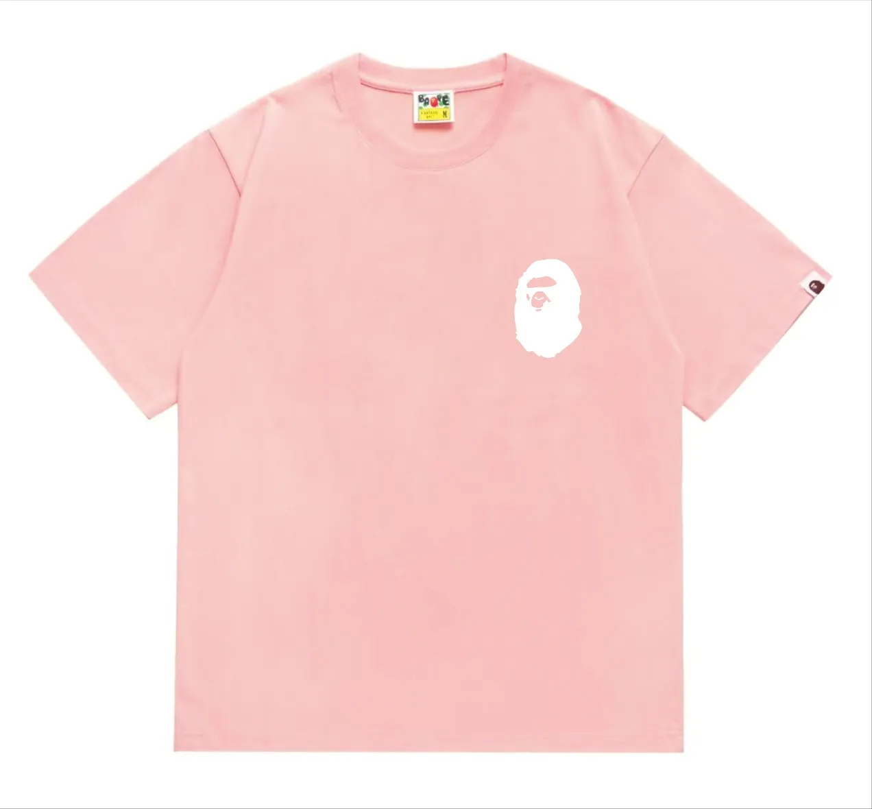 SC215#p110💰 (top version) BAPE×Stussy co-branded Stussy letter ape print T-shirt Made of 260 grams of high-quality high-weave pure cotton fabric, double yarn combed, soft texture without pilling, imported environmentally friendly printing glue, bright and three-dimensional pattern, quality 💥Same style for men and women, the upper body is fashionable Color: black and red print, white and red print, gray and red print, pink print, black and white print, gray and white print, pink and white print Red and white printing White and black printing Gray and black printing Red and black printing Pink and black printing Size: S M L XL XXL