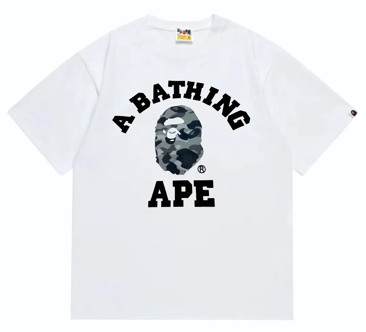 SC251#p110💰 (Top version) BAPE honeycomb camouflage letter ape head printed short-sleeved T-shirt Made of 260 grams of high-quality high-weave pure cotton fabric, double yarn combed, soft texture and no pilling Imported environmentally friendly printing glue, bright and three-dimensional pattern, quality 💥Same style for men and women, the upper body is fashionable Color: black and blue, white and blue, black and gray, white and gray Size: S M L XL XXL