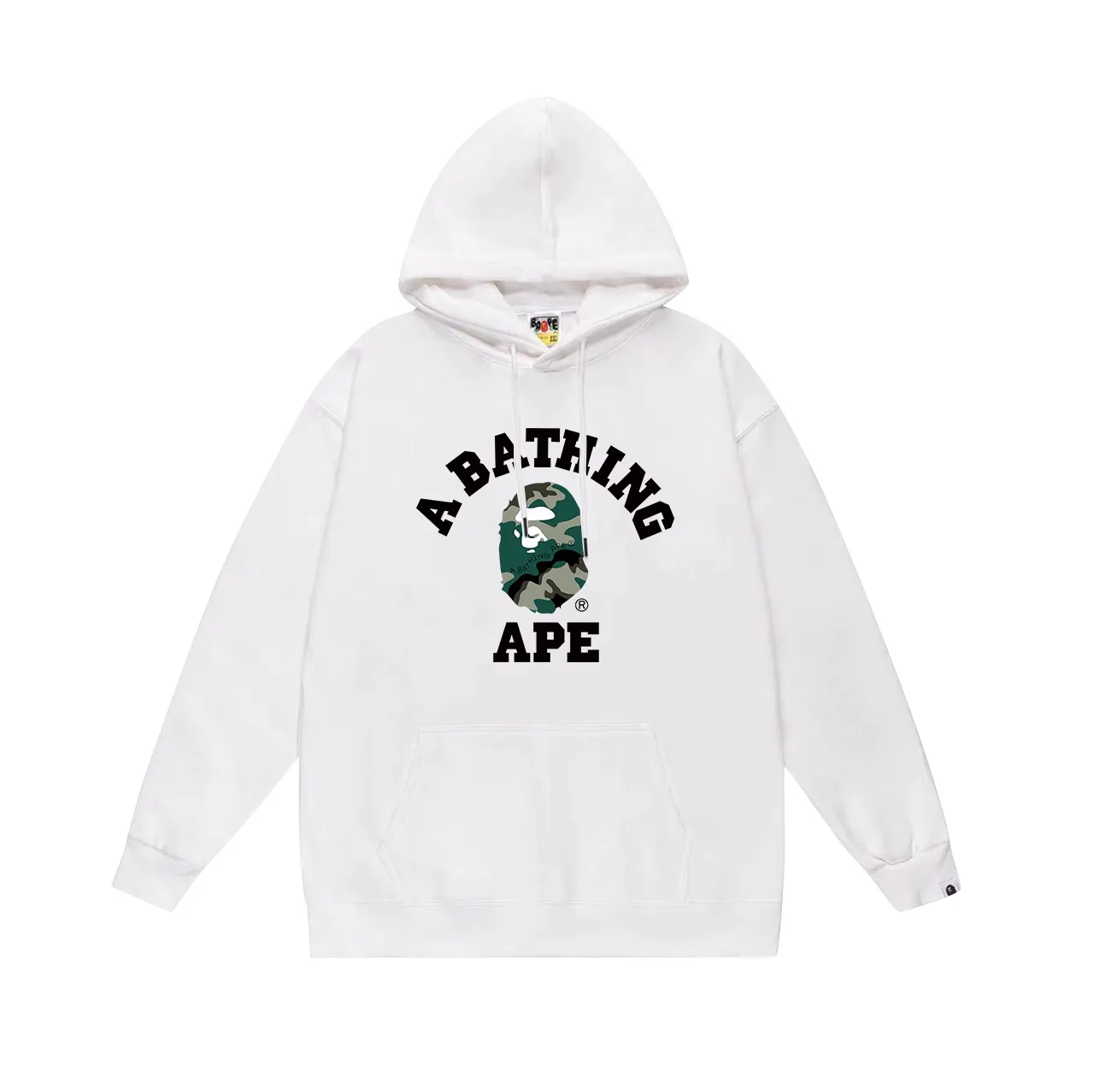 Model No. SC658#terry p160 plus velvet p180💰 (top version) BAPE little ape head letter printed hooded sweatshirt Made of 380g large terry 430g silver fox velvet (drop shoulder large version) fabric, soft and non-pilling texture, imported environmentally friendly printing glue, bright and three-dimensional pattern, quality 💥Same style for men and women, the upper body is trendy Color: black white gray Size: S M L XL XXL
