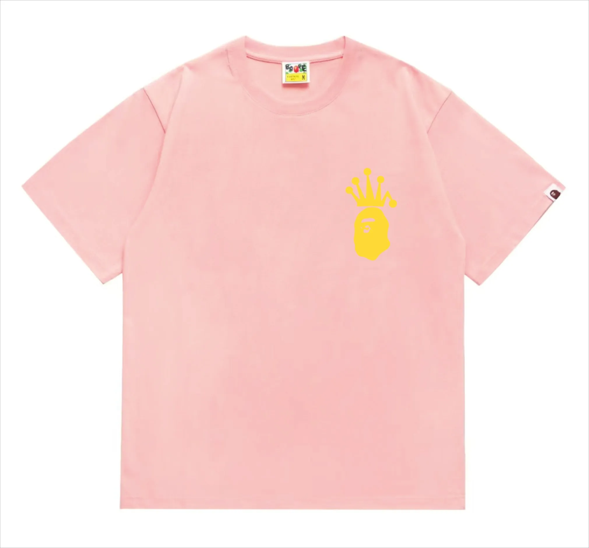 SC208#p110💰 (top version) BAPE×Stussy co-branded Stussy letter ape print T-shirt Made of 260 grams of high-quality high-weave pure cotton fabric, double yarn combed, soft texture and no pilling Imported environmentally friendly printing glue, bright and three-dimensional pattern, quality 💥Same style for men and women, the upper body is fashionable Color: black and yellow, gray and yellow, pink and yellow, red and yellow, white and yellow, black pink, gray powder, pink, red pink, white powder Black and white Gray and white Pink and white Red and white White and black Gray and black Pink and black Red and black Size: S M L XL XXL