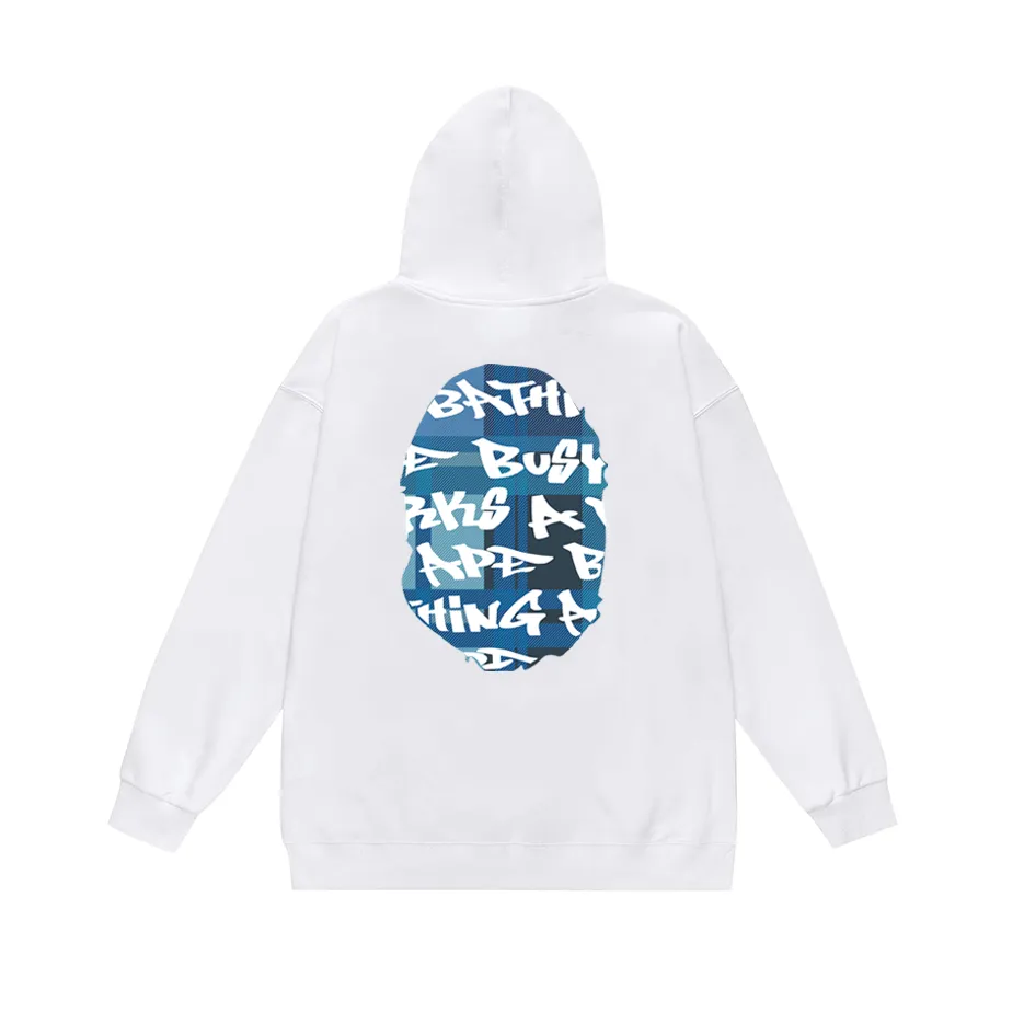 P190 model number SC602# terry 85 plus velvet 95 (top version) BAPE Ape Army letter print hooded sweatshirt Made of 380g large terry (drop shoulder large version) fabric, soft and non-pilling, imported environmentally friendly printing glue, bright and three-dimensional pattern, quality 💥Same style for men and women, the upper body is fashionable Color: black and blue, white and blue, gray and blue, black and red, white and red, gray and red Size: S M L XL XXL