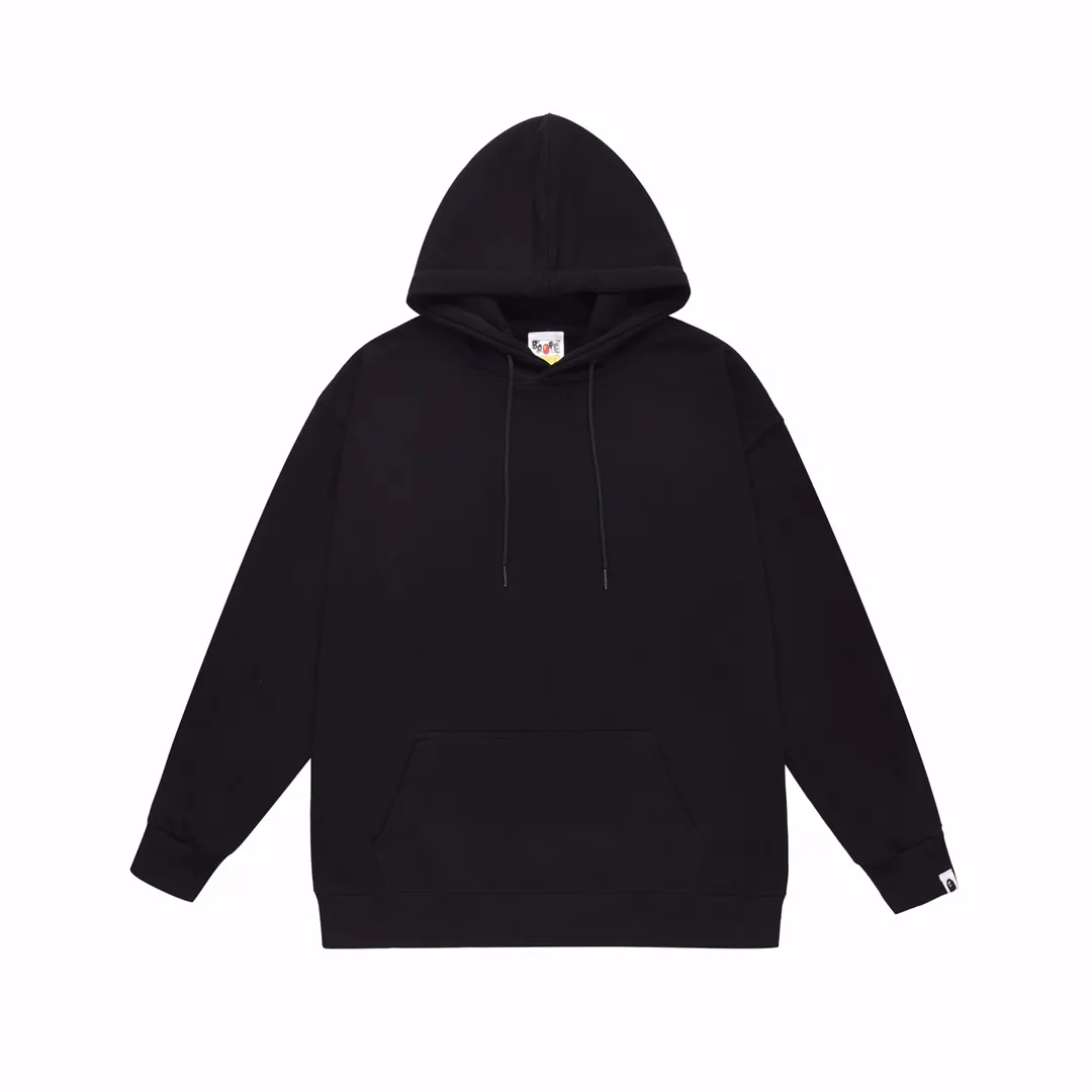 Model No. SC652#terry p160 plus velvet p180💰 (top version) BAPE ape head letter printed hooded sweatshirt. Made of 380g large terry 430g silver fox velvet (drop shoulder large version) fabric. The texture is soft and non-pilling. Imported environmentally friendly printing glue. The pattern is bright and three-dimensional. Quality💥Same style for men and women. The upper body is trendy. Color: black white gray Size: S M L XL XXL