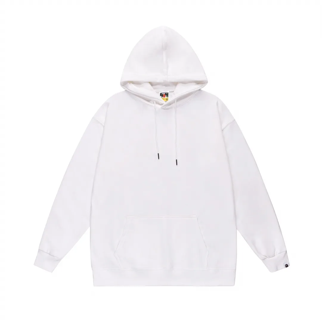 Model No. SC652#terry p160 plus velvet p180💰 (top version) BAPE ape head letter printed hooded sweatshirt. Made of 380g large terry 430g silver fox velvet (drop shoulder large version) fabric. The texture is soft and non-pilling. Imported environmentally friendly printing glue. The pattern is bright and three-dimensional. Quality💥Same style for men and women. The upper body is trendy. Color: black white gray Size: S M L XL XXL