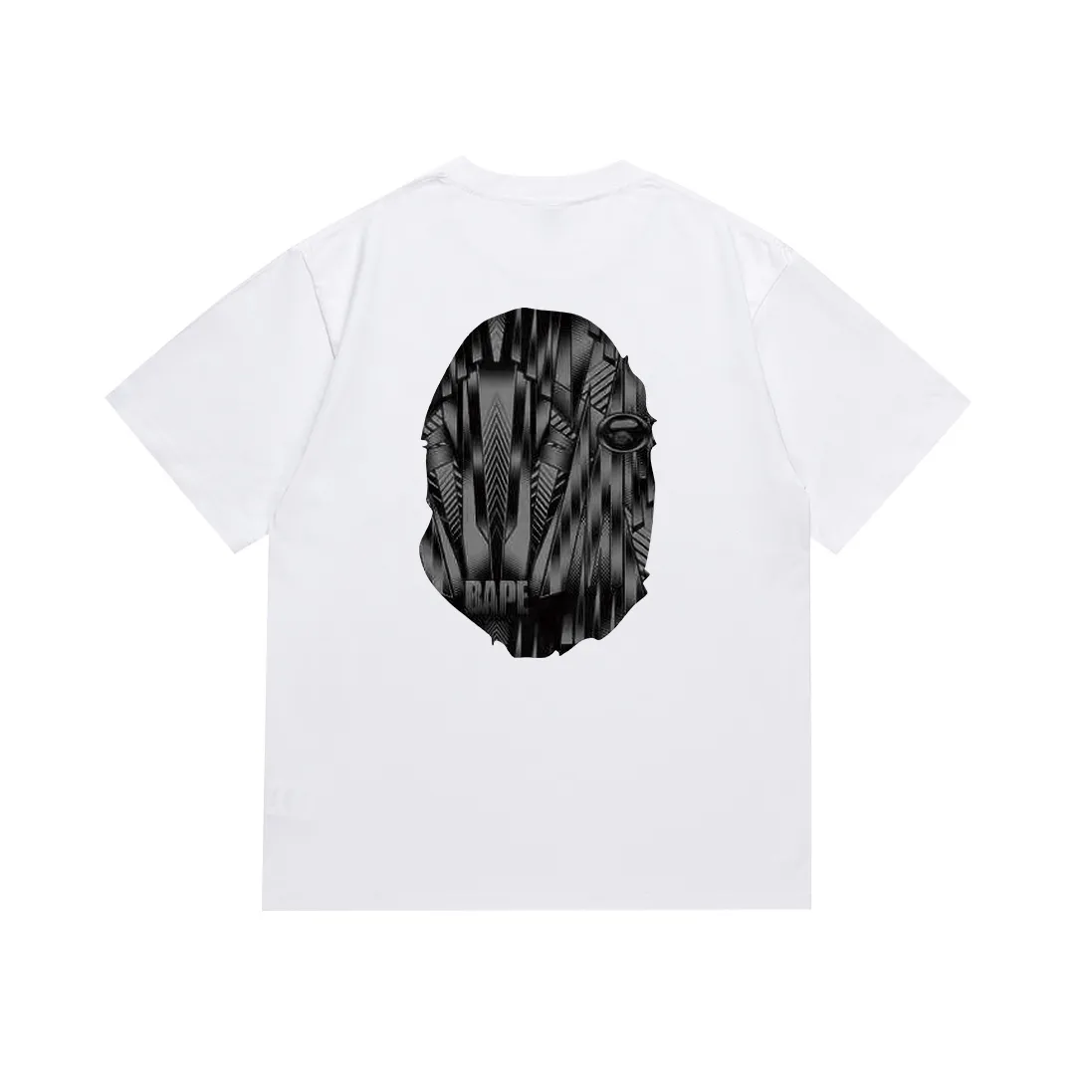 SC104#p110💰 (Top version) BAPE speed racing speed pattern ape head printed short-sleeved T-shirt Made of 260 grams of high-quality high-weave pure cotton fabric, double yarn combed, soft texture without pilling Imported environmentally friendly printing glue, bright and three-dimensional pattern, quality 💥Same style for men and women, the upper body is fashionable Color: dark brown white brown Size: S M L XL XXL