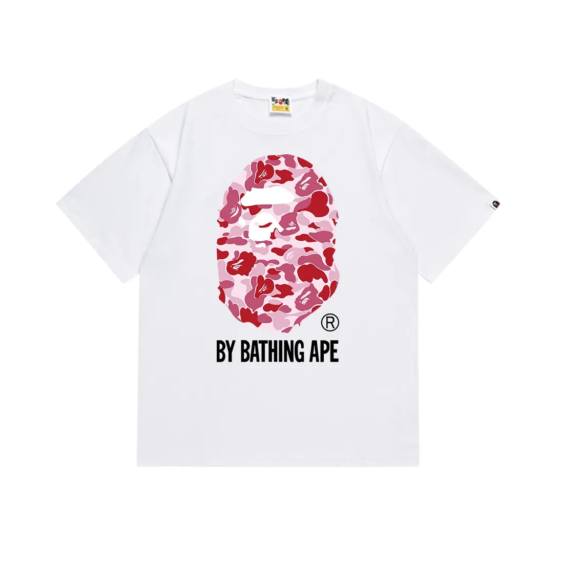 SC151#p110💰 (top version) BAPE classic camouflage ape head letter printed short-sleeved T-shirt. Made of 260 grams of high-quality high-weave pure cotton fabric. Double yarn combed, soft texture and no pilling. Imported environmentally friendly printing glue. Bright and three-dimensional pattern. Quality💥Same style for men and women. The upper body is trendy. Color: black white. Size: S M L XL XXL