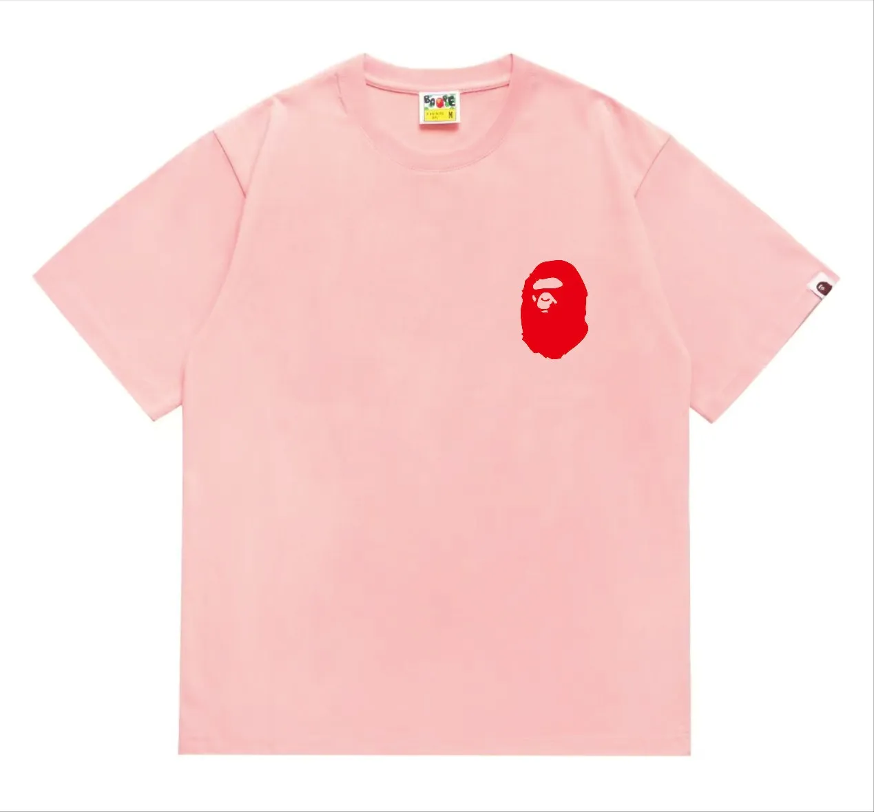 SC215#p110💰 (top version) BAPE×Stussy co-branded Stussy letter ape print T-shirt Made of 260 grams of high-quality high-weave pure cotton fabric, double yarn combed, soft texture without pilling, imported environmentally friendly printing glue, bright and three-dimensional pattern, quality 💥Same style for men and women, the upper body is fashionable Color: black and red print, white and red print, gray and red print, pink print, black and white print, gray and white print, pink and white print Red and white printing White and black printing Gray and black printing Red and black printing Pink and black printing Size: S M L XL XXL