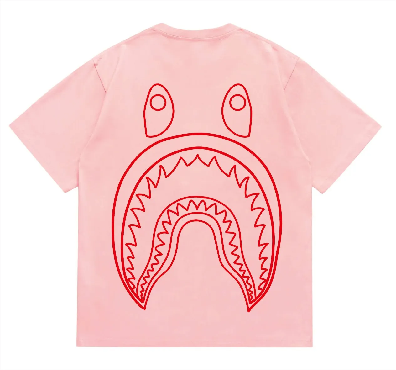 SC215#p110💰 (top version) BAPE×Stussy co-branded Stussy letter ape print T-shirt Made of 260 grams of high-quality high-weave pure cotton fabric, double yarn combed, soft texture without pilling, imported environmentally friendly printing glue, bright and three-dimensional pattern, quality 💥Same style for men and women, the upper body is fashionable Color: black and red print, white and red print, gray and red print, pink print, black and white print, gray and white print, pink and white print Red and white printing White and black printing Gray and black printing Red and black printing Pink and black printing Size: S M L XL XXL