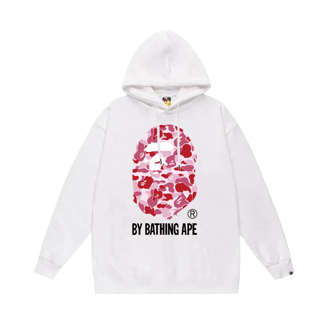 Model number SC751# Terry p160 plus velvet 180💰 (top version) BAPE classic camouflage ape head letter pattern hooded sweatshirt. Made of 380g large terry (drop shoulder large version) fabric. The texture is soft and does not pill. Imported environmentally friendly printing glue. The pattern is bright and three-dimensional. Quality💥Male and female. The upper body is trendy. Colors: black and red, white and red, gray and red, black and green, white and green, gray and green, black and blue, white and blue. Gray blue Size: S M L XL XXL