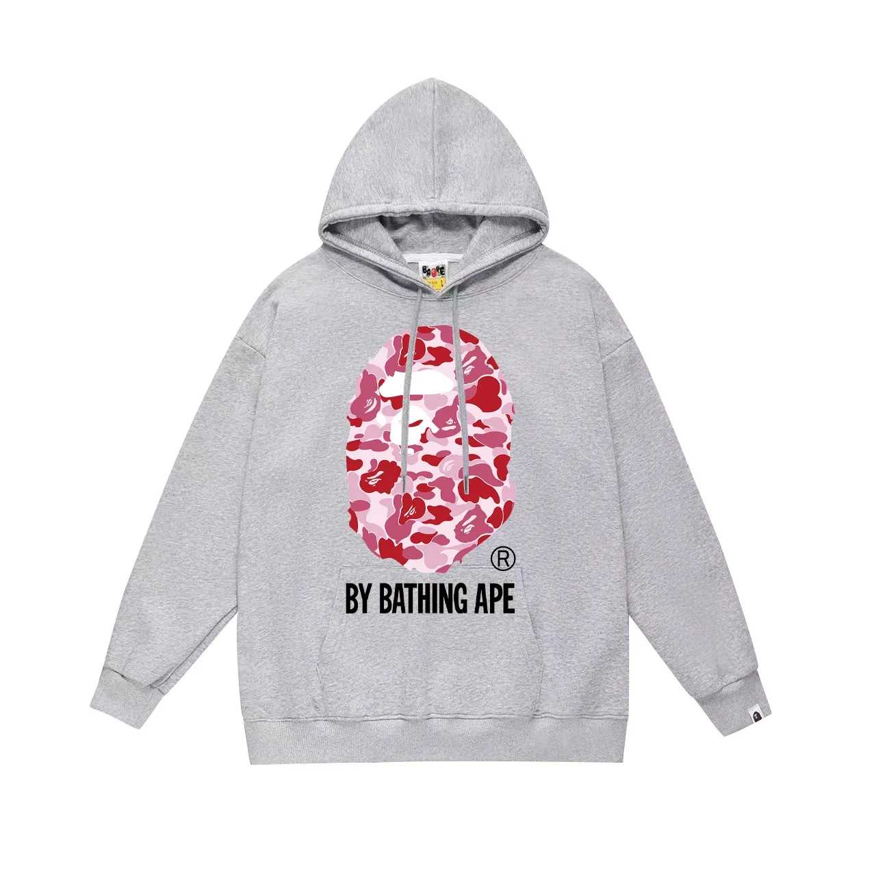 Model number SC751# Terry p160 plus velvet 180💰 (top version) BAPE classic camouflage ape head letter pattern hooded sweatshirt. Made of 380g large terry (drop shoulder large version) fabric. The texture is soft and does not pill. Imported environmentally friendly printing glue. The pattern is bright and three-dimensional. Quality💥Male and female. The upper body is trendy. Colors: black and red, white and red, gray and red, black and green, white and green, gray and green, black and blue, white and blue. Gray blue Size: S M L XL XXL