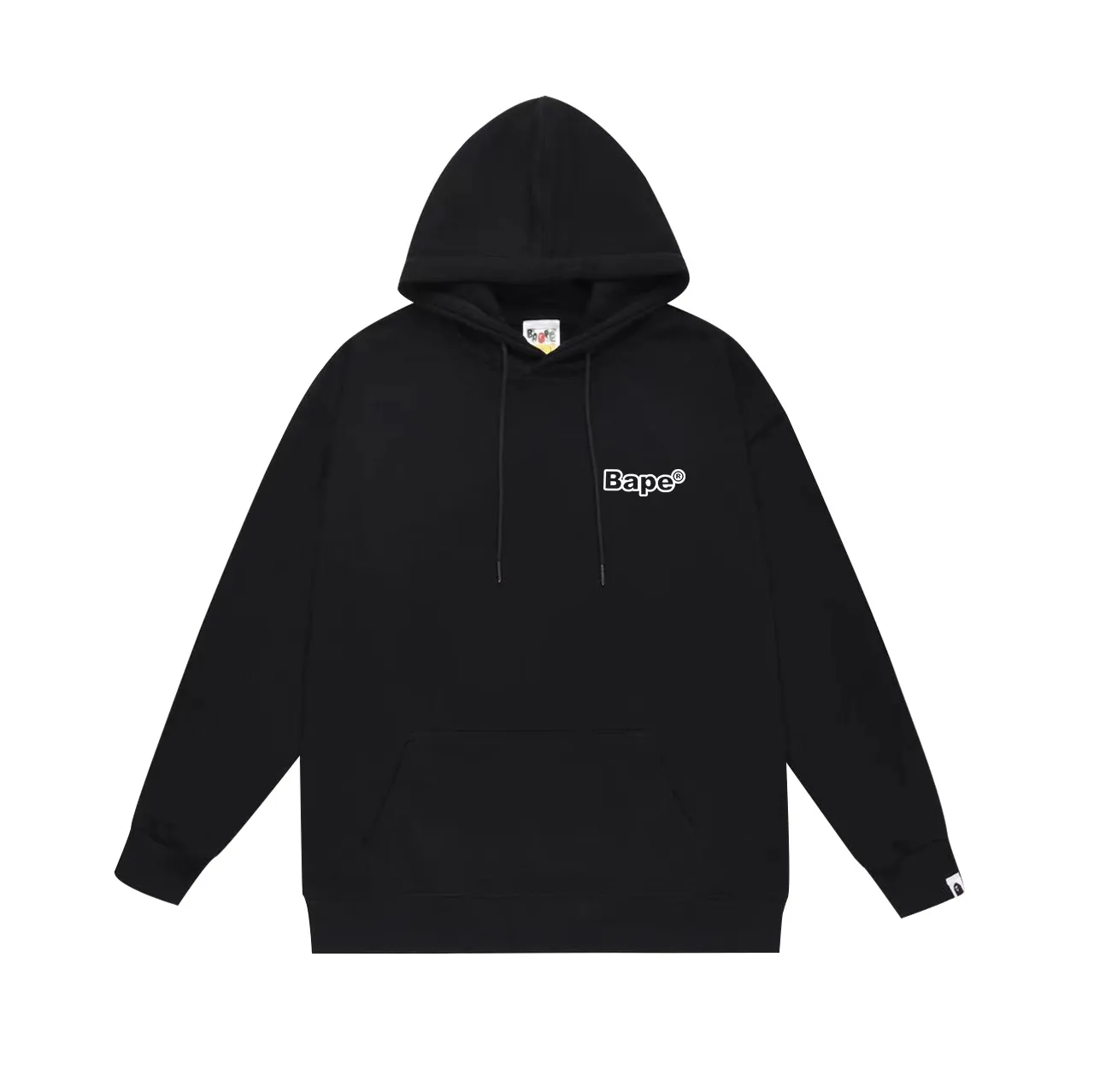 Model No. SC655# Terry p160 plus velvet p180💰 (top version) BAPE hooded sweatshirt with ape head letters graffiti logo printing on the back. Made of 380g large terry 430g silver fox velvet (drop shoulder large version) fabric. The texture is soft and non-pilling. Imported environmentally friendly printing glue. The pattern is bright and three-dimensional. Quality💥Same style for men and women. The upper body is trendy. Color: black white gray Size: S M L XL XXL