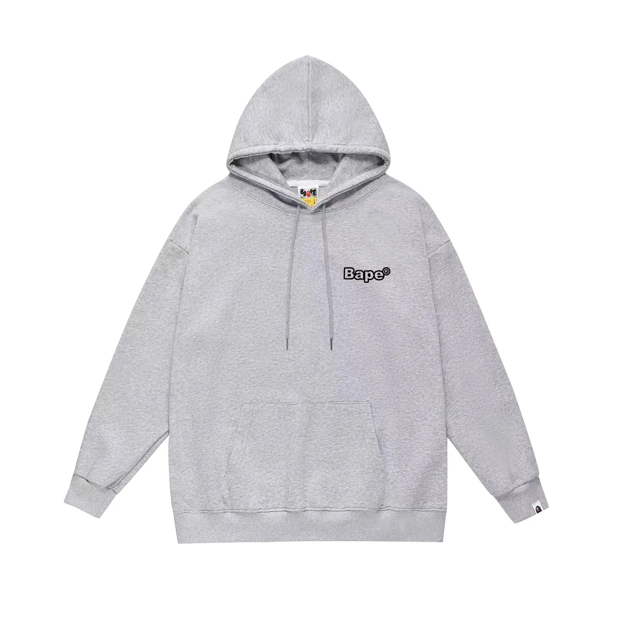 Model No. SC655# Terry p160 plus velvet p180💰 (top version) BAPE hooded sweatshirt with ape head letters graffiti logo printing on the back. Made of 380g large terry 430g silver fox velvet (drop shoulder large version) fabric. The texture is soft and non-pilling. Imported environmentally friendly printing glue. The pattern is bright and three-dimensional. Quality💥Same style for men and women. The upper body is trendy. Color: black white gray Size: S M L XL XXL
