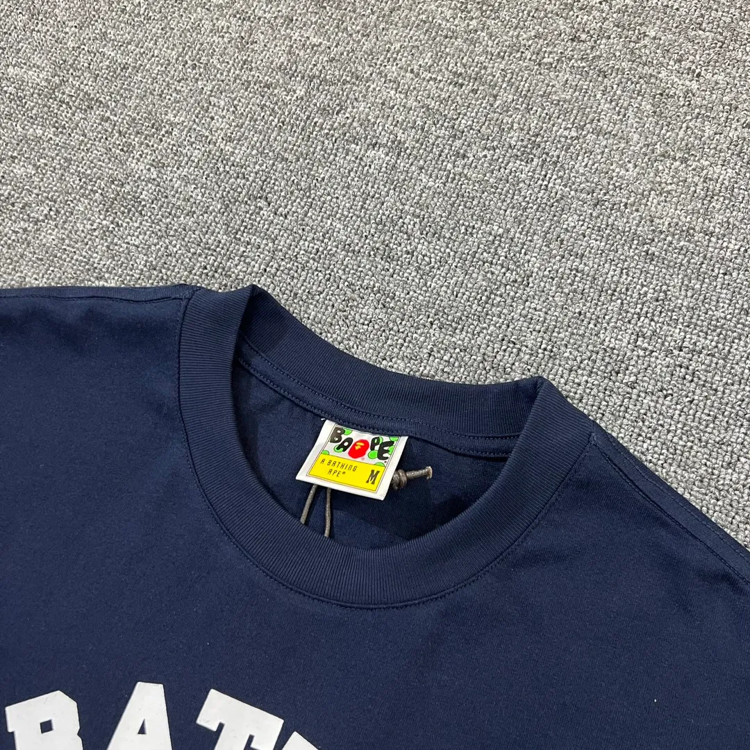 💰140 BAPE ape-man’s small head classic reappearance 270g heavy linen cotton fabric ZP version Couple model: S-XXL [Black White Navy Rice Apricot]