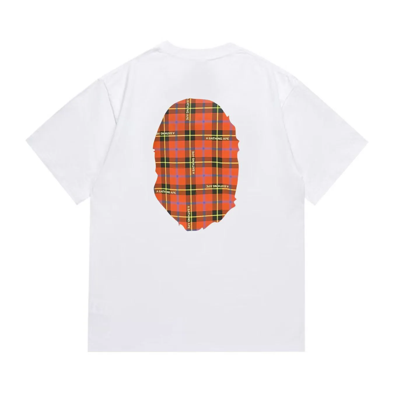 SC291#p110💰 (top version) BAPE is made of 260 grams of high-quality high-weave pure cotton fabric, double yarn combed, soft and non-pilling, imported environmentally friendly printing glue, bright and three-dimensional patterns, quality 💥Same style for men and women, the upper body is trendy Color: Black White Size: S M L XL XXL