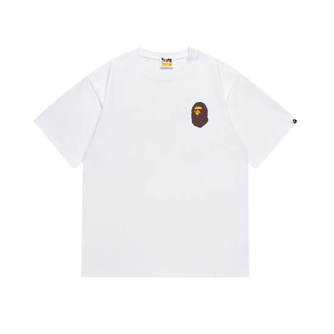 P110 SC033# (top version) BAPE back badge classic pattern collection double-sided printed short-sleeved T-shirt Made of 260 grams of high-quality high-weave pure cotton fabric, double yarn combed, soft texture and no pilling Imported environmentally friendly printing glue The pattern is bright and three-dimensional Quality 💥Same style for men and women The upper body is trendy Color: Black White Size: S M L XL XXL