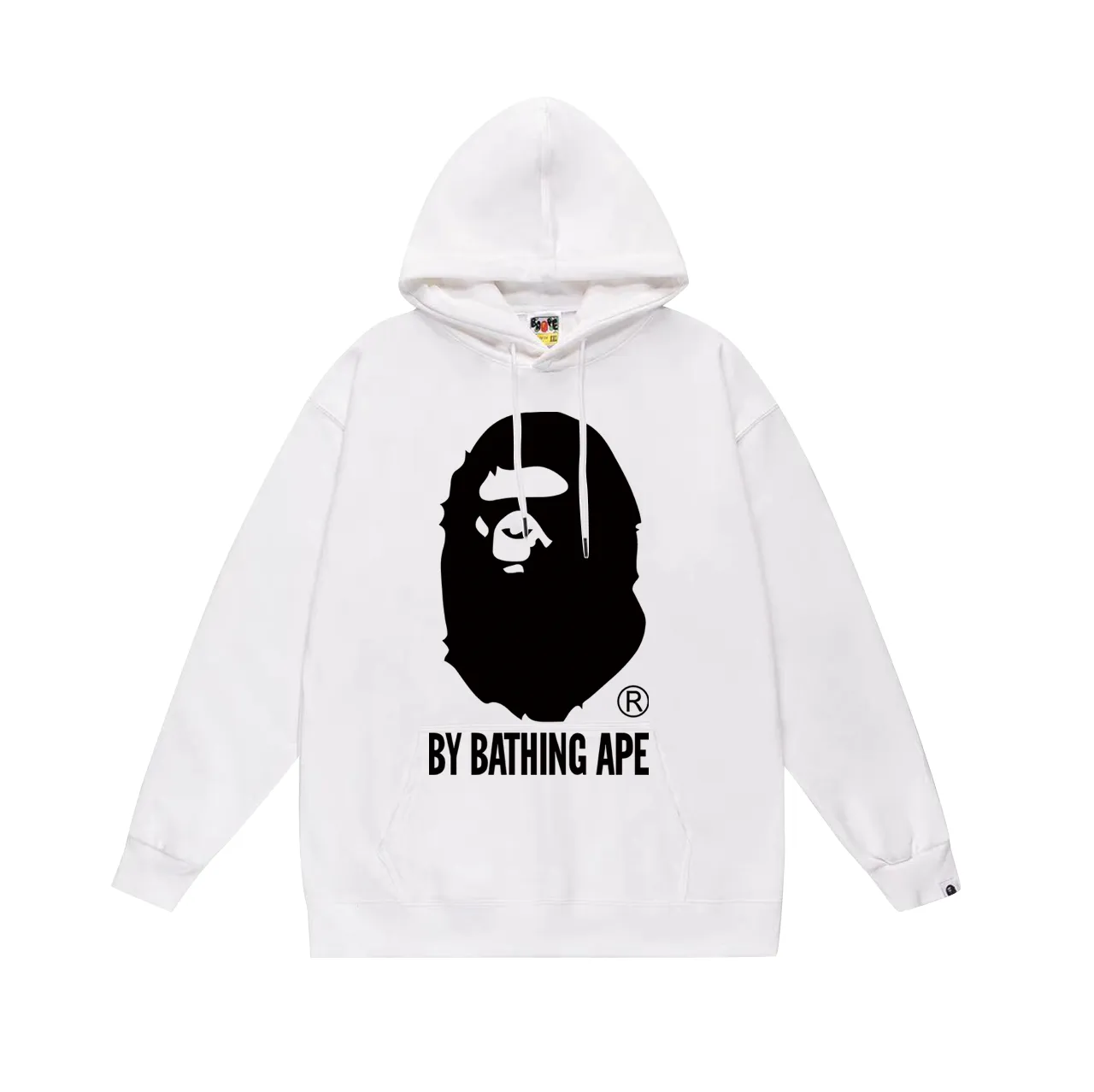 P160 model number SC764# terry 80 plus velvet 90 (top version) BAPE classic ape head letter printed hooded sweatshirt. Made of 380 grams of large terry (drop shoulder large version) fabric. The texture is soft and non-pilling. Imported environmentally friendly printing glue. The pattern is bright and three-dimensional. Quality 💥Same style for men and women. The upper body is trendy. Color: black white gray Size: S M L XL XXL