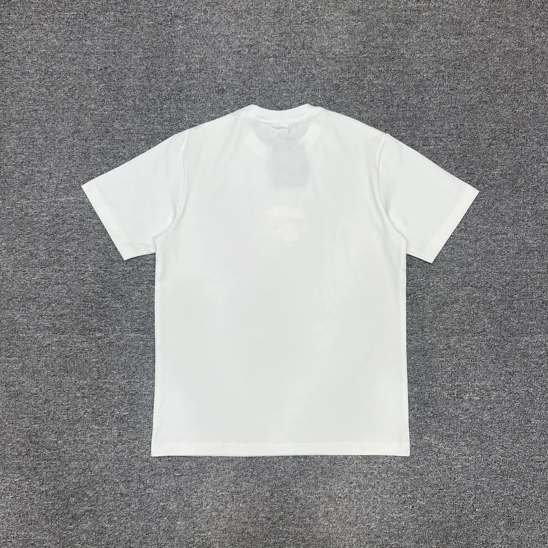 💰140 BAPE GLITCH ART COLLEGE TEE Faulty phantom art laminated great ape head print 280g weight linen cotton fabric ZP version Couple style: S—XXL [Black White]