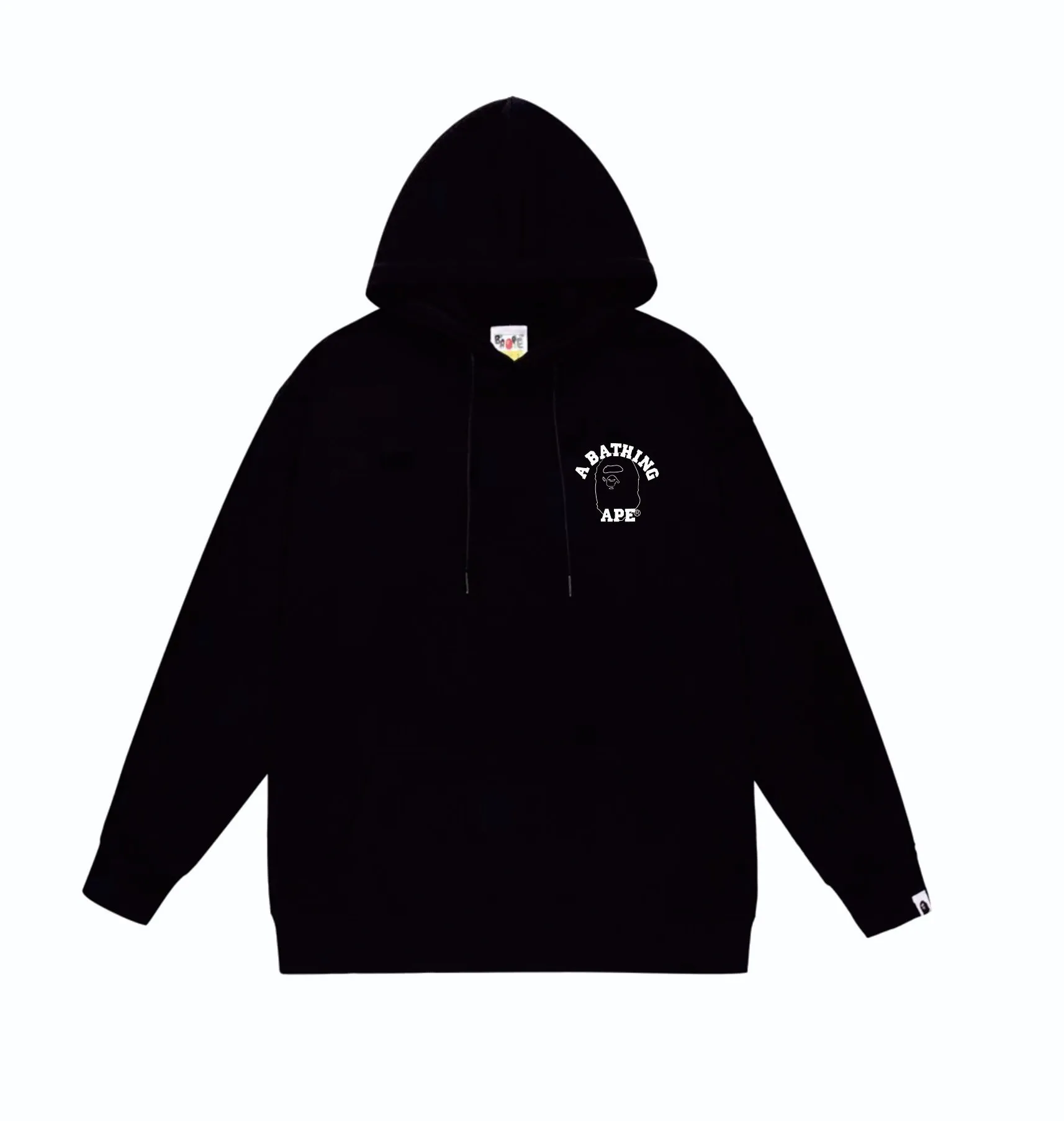 P160 model number SC862# terry 80 plus velvet 90 (top version) BAPE ape head letter back large ape head line printed hooded sweatshirt. Made of 380g large terry (drop shoulder large version) fabric, soft texture and no pilling. Imported environmentally friendly printing glue. Bright and three-dimensional pattern. Quality 💥Same style for men and women. The upper body is trendy. Color: black white gray Size: S M L XL XXL