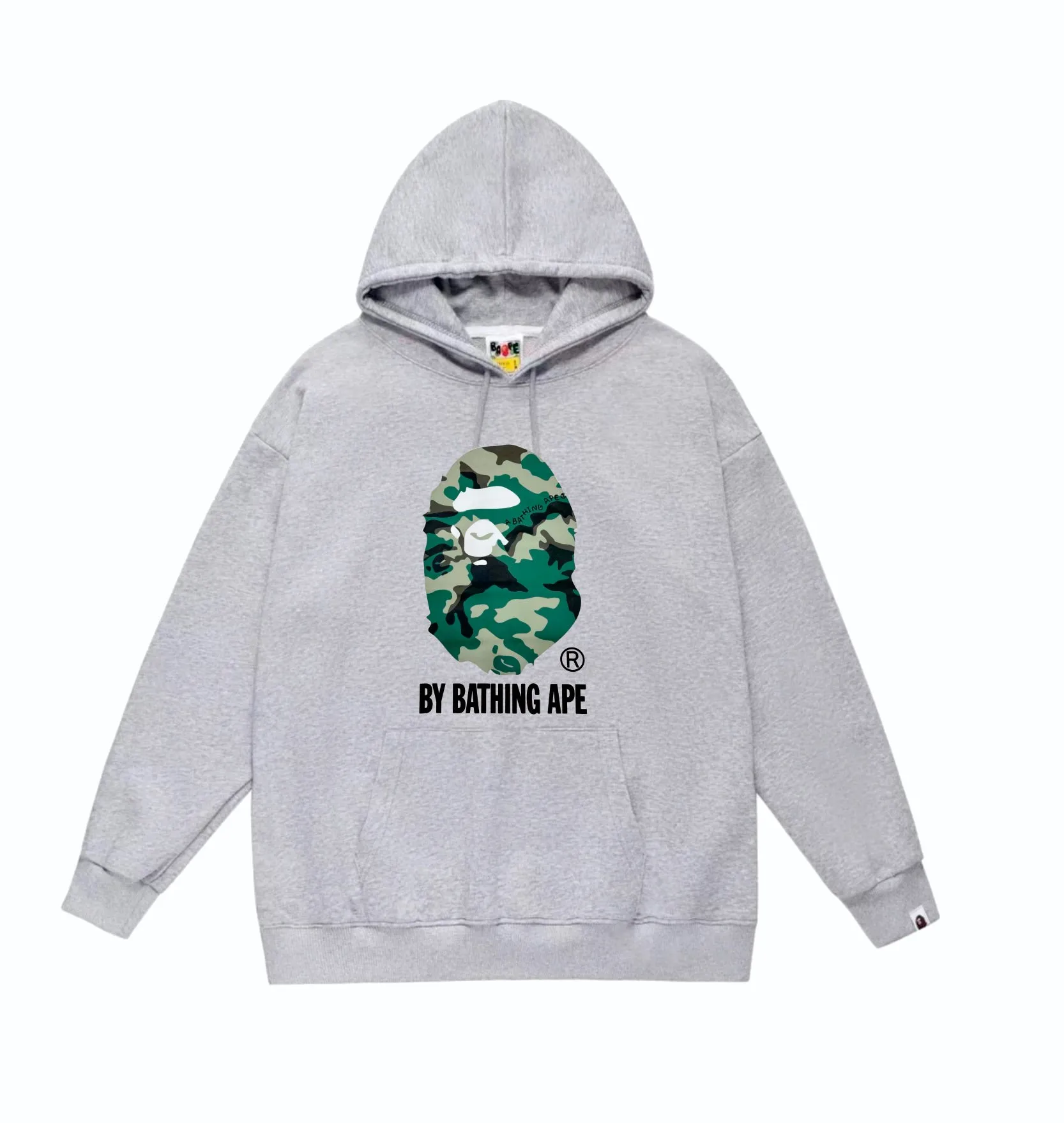 P160 model number SC854# terry 80 plus velvet 90 (top version) BAPE forest camouflage great ape letter print hooded sweatshirt Made of 380g large terry (drop shoulder large version) fabric, soft and non-pilling, imported environmentally friendly printing glue, bright and three-dimensional pattern, quality 💥Same style for men and women, the upper body is fashionable Color: black white gray Size: S M L XL XXL
