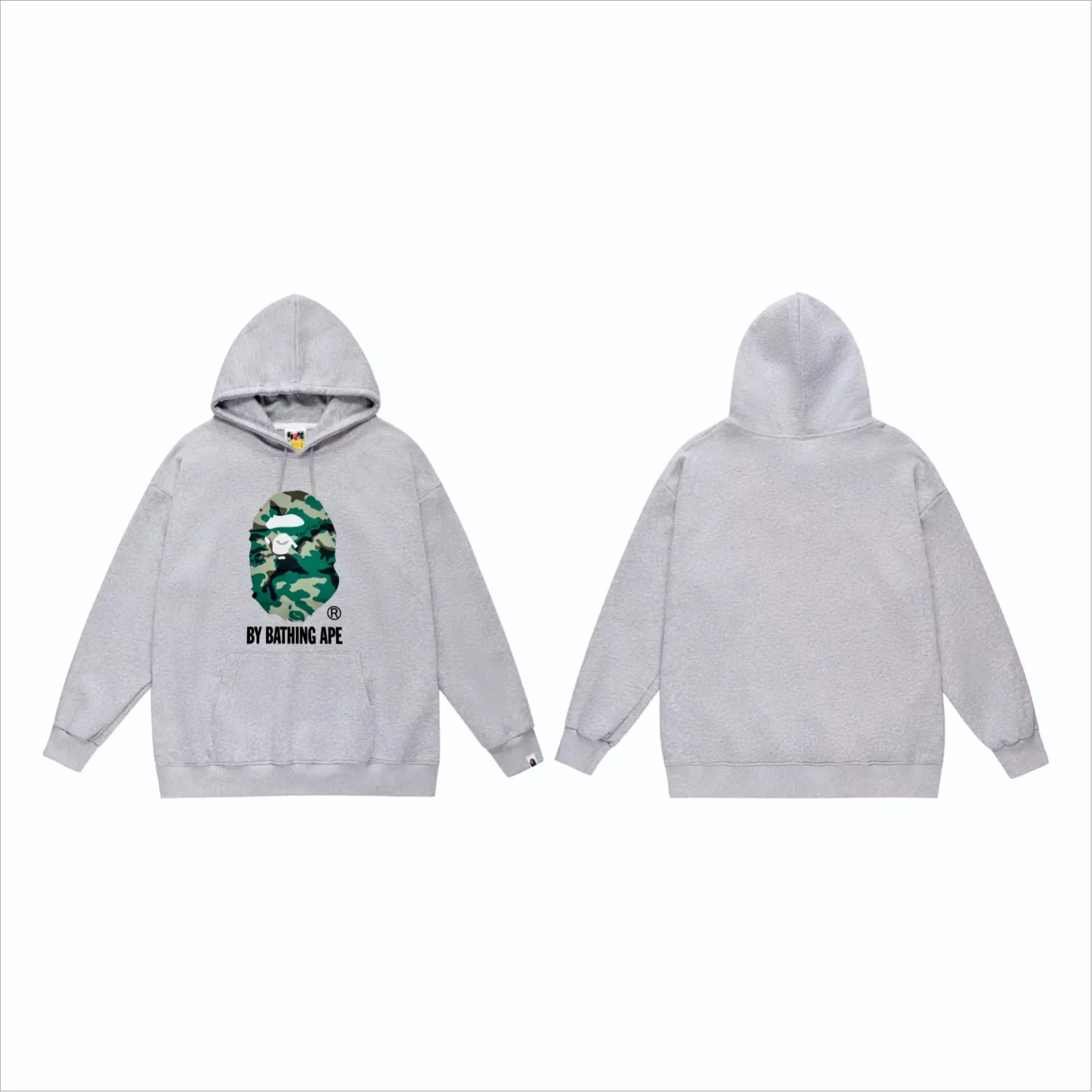 P160 model number SC854# terry 80 plus velvet 90 (top version) BAPE forest camouflage great ape letter print hooded sweatshirt Made of 380g large terry (drop shoulder large version) fabric, soft and non-pilling, imported environmentally friendly printing glue, bright and three-dimensional pattern, quality 💥Same style for men and women, the upper body is fashionable Color: black white gray Size: S M L XL XXL