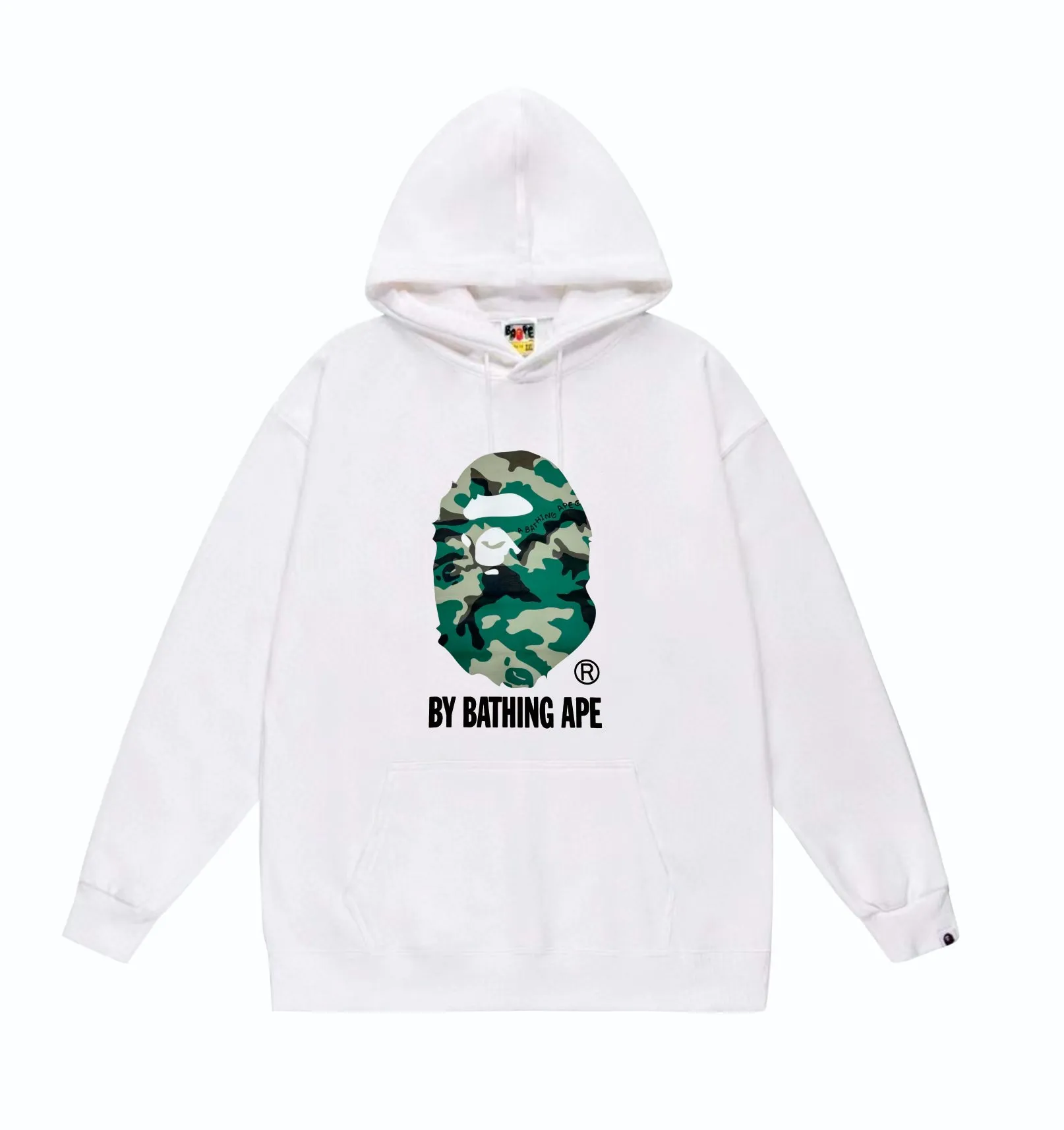P160 model number SC854# terry 80 plus velvet 90 (top version) BAPE forest camouflage great ape letter print hooded sweatshirt Made of 380g large terry (drop shoulder large version) fabric, soft and non-pilling, imported environmentally friendly printing glue, bright and three-dimensional pattern, quality 💥Same style for men and women, the upper body is fashionable Color: black white gray Size: S M L XL XXL