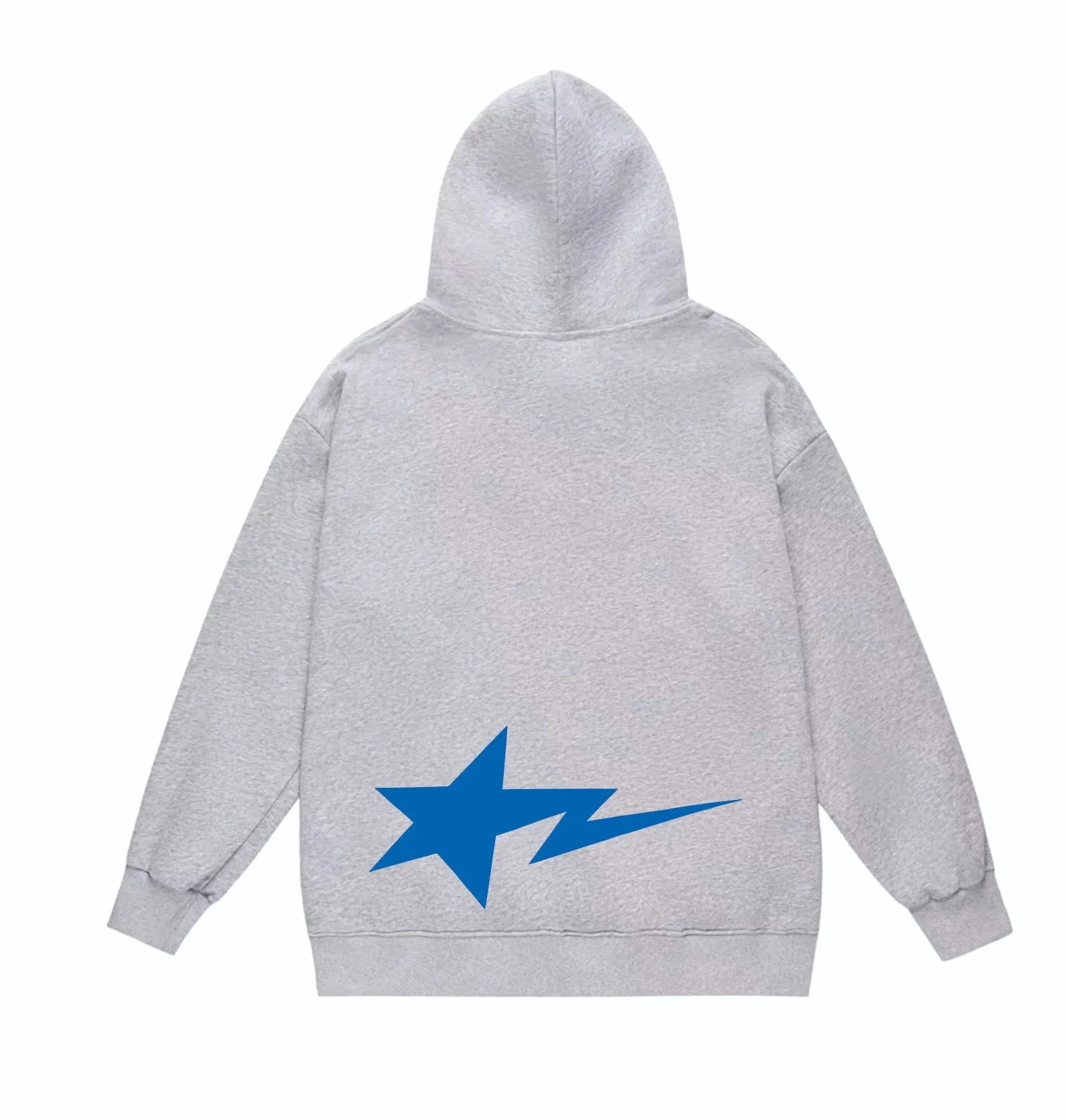 P160 model number SC863# terry 80 plus velvet 90 (top version) BAPE ape head letter contrast star print hooded sweatshirt. Made of 380 grams of large terry (drop shoulder large version) fabric. The texture is soft and non-pilling. Imported environmentally friendly printing glue. The pattern is bright and three-dimensional. Quality 💥Same style for men and women. The upper body is trendy. Color: black white gray Size: S M L XL XXL