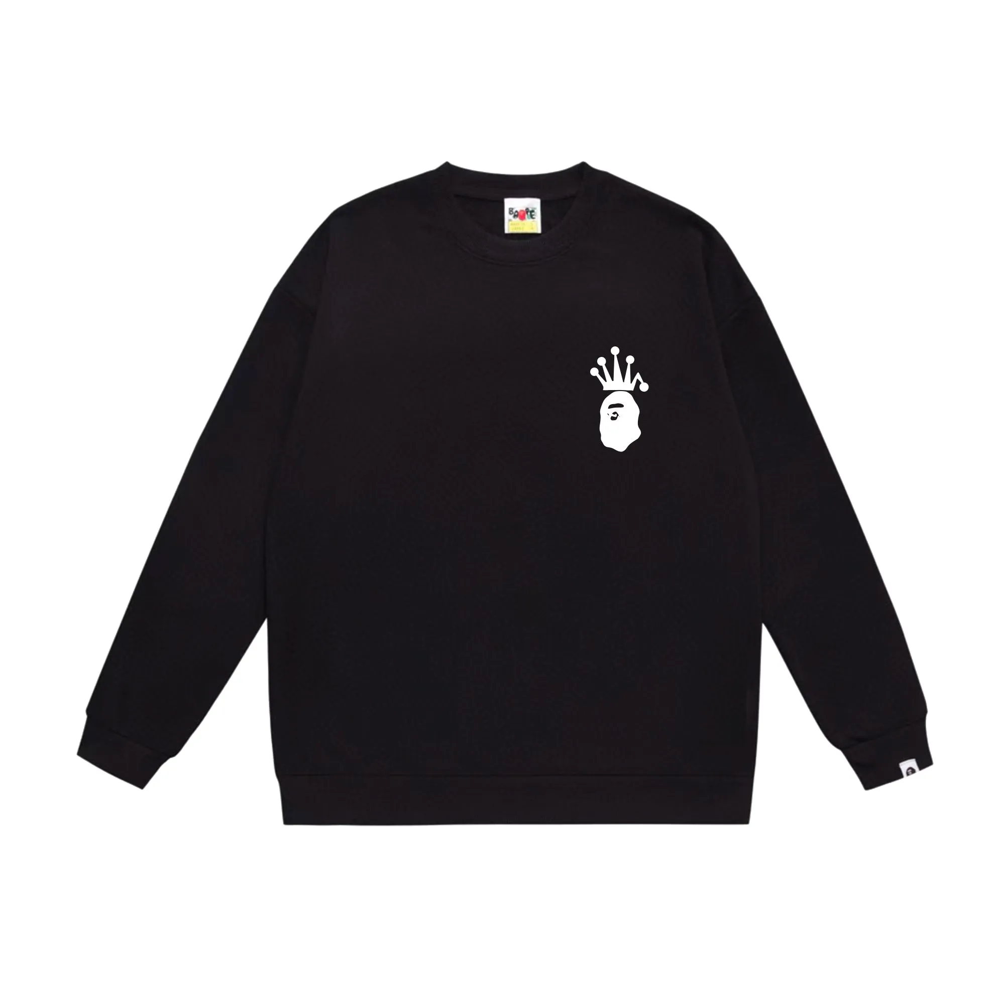 P150 model number SC508# terry 75 plus velvet 80 (top version) BAPE×STUSSY co-branded Stussy letter round neck sweatshirt Made of 350g large terry (drop shoulder large version) fabric, soft and non-pilling texture, imported environmentally friendly printing glue, bright and three-dimensional pattern, quality 💥Same style for men and women. The upper body is trendy. Color: black and red, white and red, gray and red, black and yellow, white and yellow, gray and yellow, black and white, white and black, gray and black. Size: S M L XL XXL