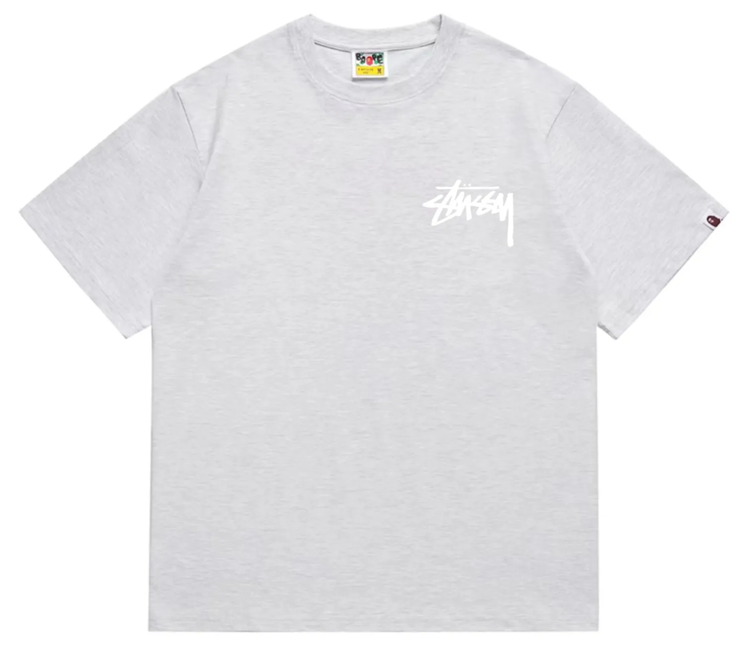 SC201#p110💰 (Top version) BAPE×Stussy co-branded Stussy letter ape print T-shirt Made of 260 grams of high-quality high-weave pure cotton fabric, double yarn combed, soft and non-pilling, imported environmentally friendly printing glue, bright and three-dimensional pattern, quality 💥Same style for men and women, the upper body is fashionable Color: black and white, gray and white, pink and white, red and white, white and black, gray and black, pink and black, red and black Size: S M L XL XXL