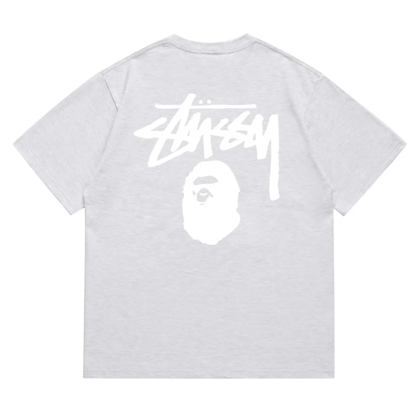 SC201#p110💰 (Top version) BAPE×Stussy co-branded Stussy letter ape print T-shirt Made of 260 grams of high-quality high-weave pure cotton fabric, double yarn combed, soft and non-pilling, imported environmentally friendly printing glue, bright and three-dimensional pattern, quality 💥Same style for men and women, the upper body is fashionable Color: black and white, gray and white, pink and white, red and white, white and black, gray and black, pink and black, red and black Size: S M L XL XXL