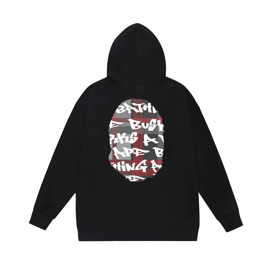 P190 model number SC602# terry 85 plus velvet 95 (top version) BAPE Ape Army letter print hooded sweatshirt Made of 380g large terry (drop shoulder large version) fabric, soft and non-pilling, imported environmentally friendly printing glue, bright and three-dimensional pattern, quality 💥Same style for men and women, the upper body is fashionable Color: black and blue, white and blue, gray and blue, black and red, white and red, gray and red Size: S M L XL XXL