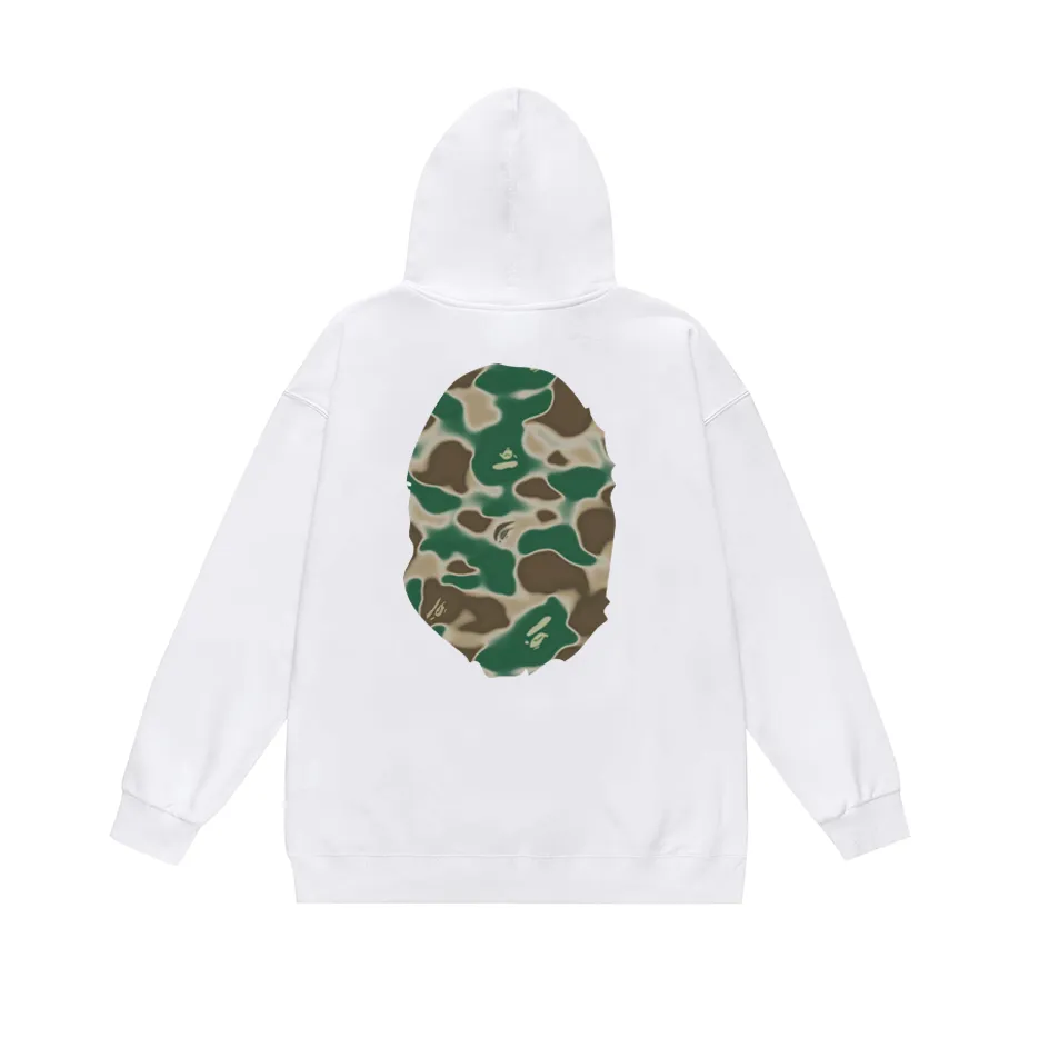 P160 model number SC774# terry 80 plus velvet 90 (top version) BAPE LIQUID CAMO BIG APE hooded sweatshirt Made of 380g large terry (drop shoulder large version) fabric, soft and non-pilling, imported environmentally friendly printing glue, bright and three-dimensional pattern, quality 💥Same style for men and women, the upper body is fashionable Color: black green white green gray green Size: S M L XL XXL