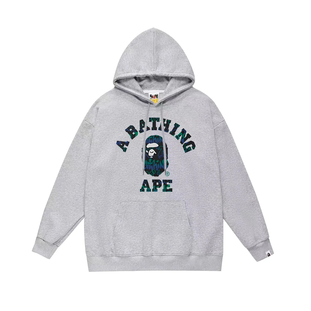 Model No. SC724# Terry p160 plus velvet 180💰 (top version) BAPE ape head letter printed hooded sweatshirt Made of 380g large terry (drop shoulder large version) fabric, soft and non-pilling, imported environmentally friendly printing glue, bright and three-dimensional pattern, quality 💥Same style for men and women. The upper body is trendy. Color: black white gray Size: S M L XL XXL