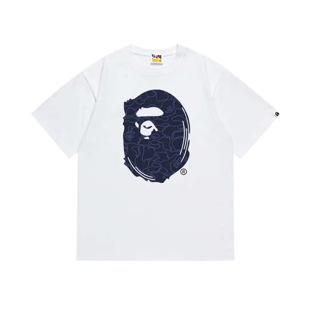 SC173#p110💰 (Top version) BAPE 30th anniversary limited camouflage short-sleeved T-shirt made of 260 grams of high-quality high-weave pure cotton fabric, double yarn combed, soft texture and no pilling Imported environmentally friendly printing glue, bright and three-dimensional pattern, quality 💥Same style for men and women, the upper body is fashionable Color: black white Size: S M L XL XXL