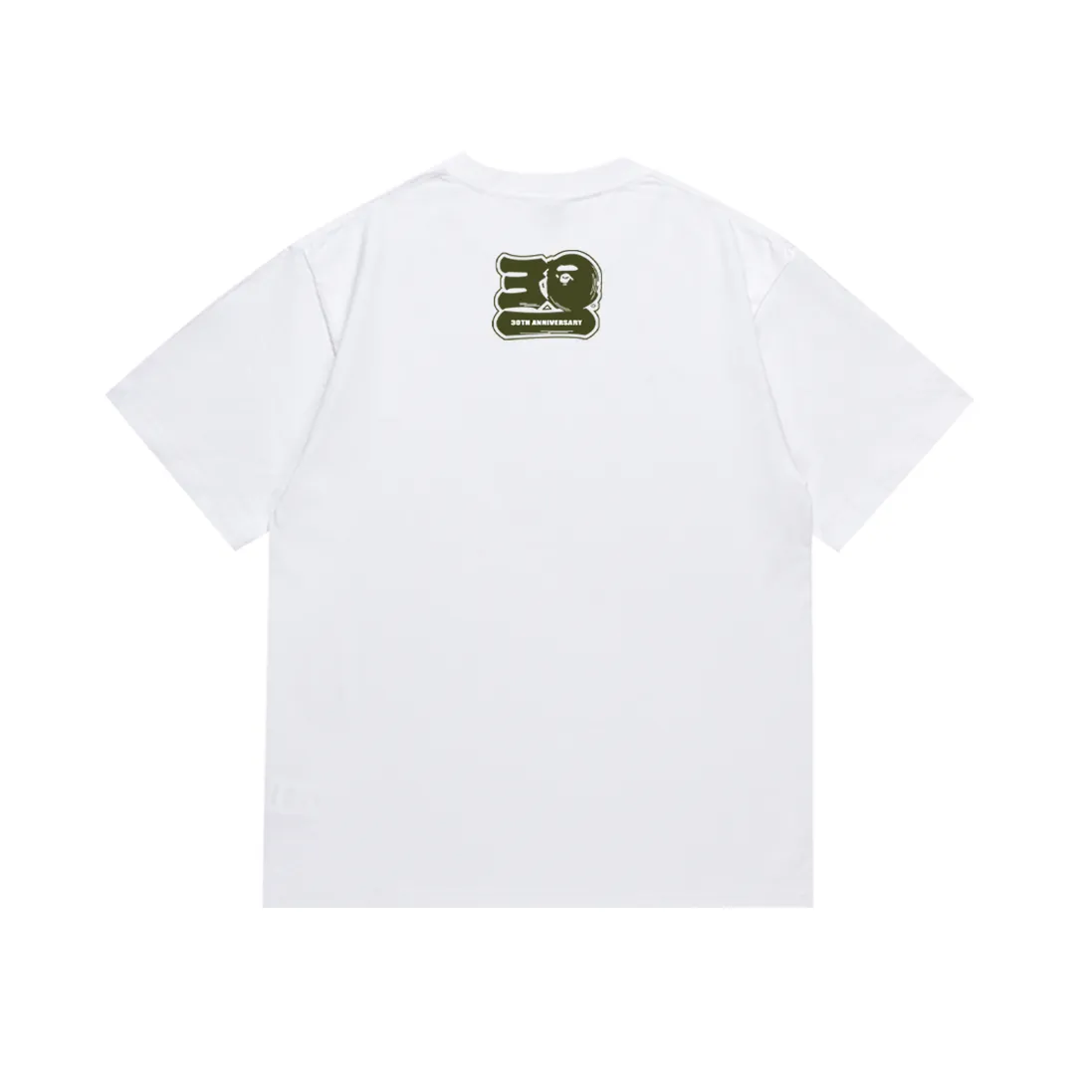 SC173#p110💰 (Top version) BAPE 30th anniversary limited camouflage short-sleeved T-shirt made of 260 grams of high-quality high-weave pure cotton fabric, double yarn combed, soft texture and no pilling Imported environmentally friendly printing glue, bright and three-dimensional pattern, quality 💥Same style for men and women, the upper body is fashionable Color: black white Size: S M L XL XXL