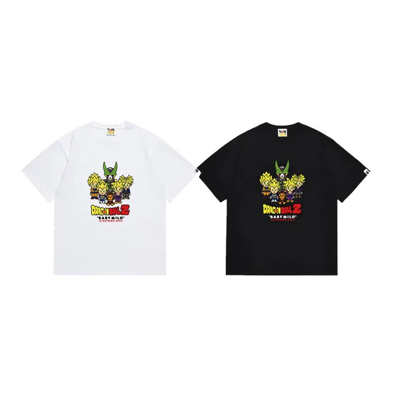 SC1026#p110💰 (top version) BAPE uses 260 grams of high-quality high-weave pure cotton fabric, double yarn combed, soft and non-pilling texture, imported environmentally friendly printing glue, bright and three-dimensional pattern, quality 💥Same style for men and women, the upper body is fashionable Color: black white Size: S M L XL XXL