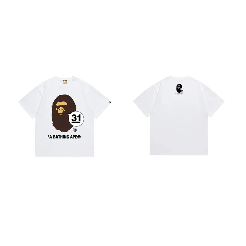 SC1035#p110💰 (top version) BAPE uses 260 grams of high-quality high-weave pure cotton fabric, double yarn combed, soft texture and no pilling, imported environmentally friendly printing glue, bright and three-dimensional pattern, quality 💥Same style for men and women, the upper body is fashionable Color: black white Size: S M L XL XXL