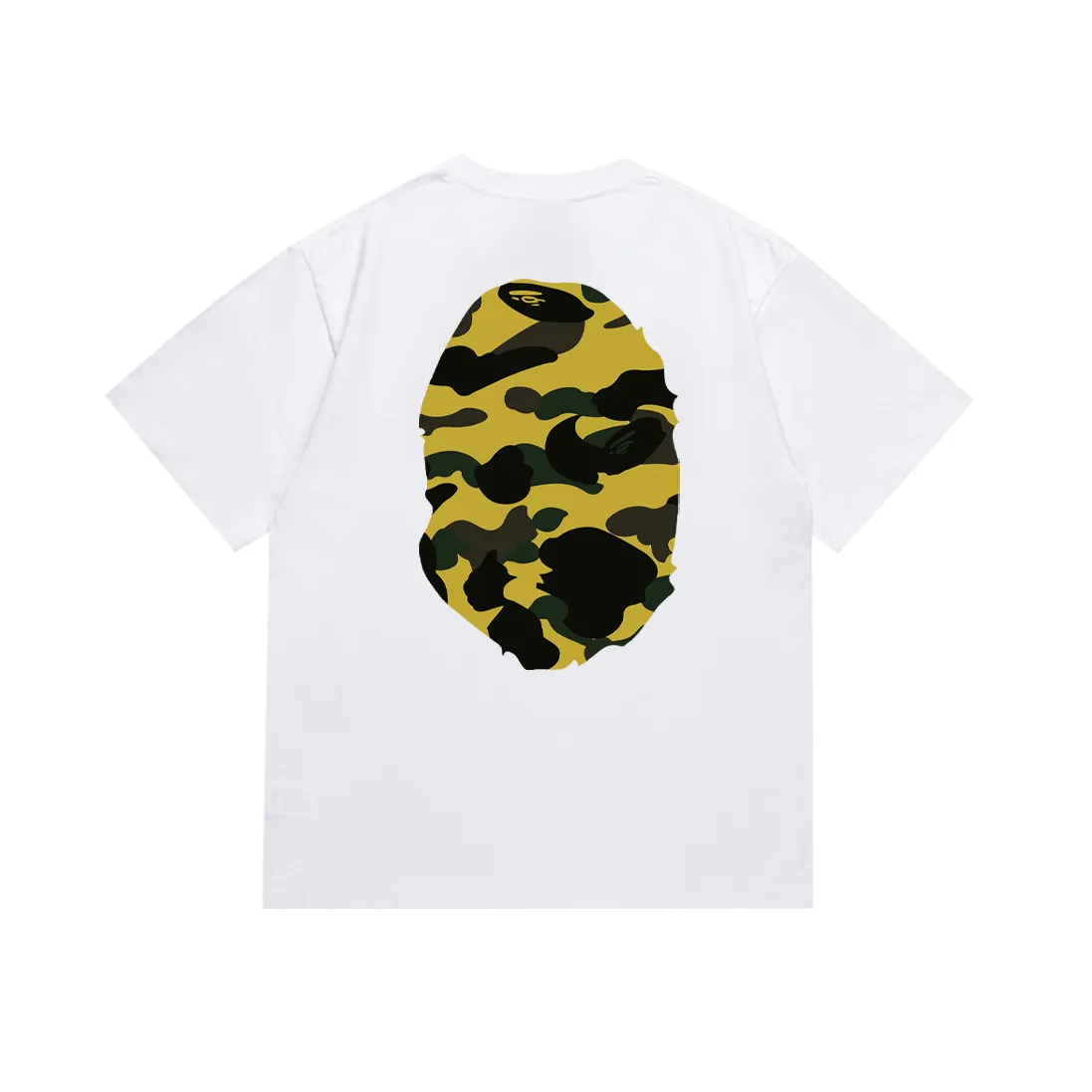 P110 SC060# (top version) BAPE double-sided camouflage ape head printed short-sleeved T-shirt Made of 260 grams of high-quality high-weave pure cotton fabric, double yarn combed, soft texture and no pilling Imported environmentally friendly printing glue, bright and three-dimensional pattern, quality 💥unisex style, the upper body is fashionable Color: white camouflage black camouflage white yellow black yellow white green black green white purple black purple white red black red Size: S M L XL XXL