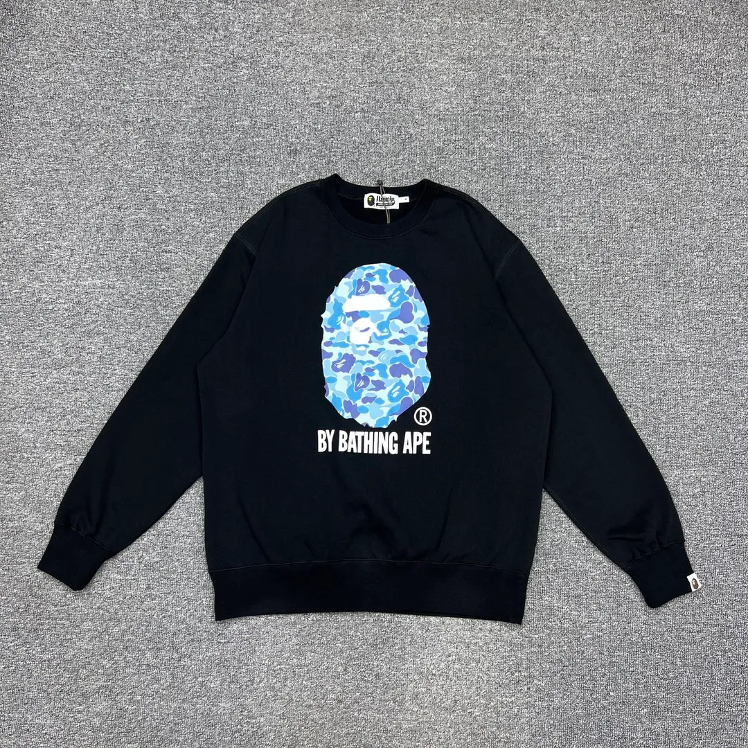 💰250 BAPE ABC CAMO ORGANIC camouflage ape head letter printing 420g weight pure cotton fabric ZP version Couple style: S-XXL [black green black pink black blue]