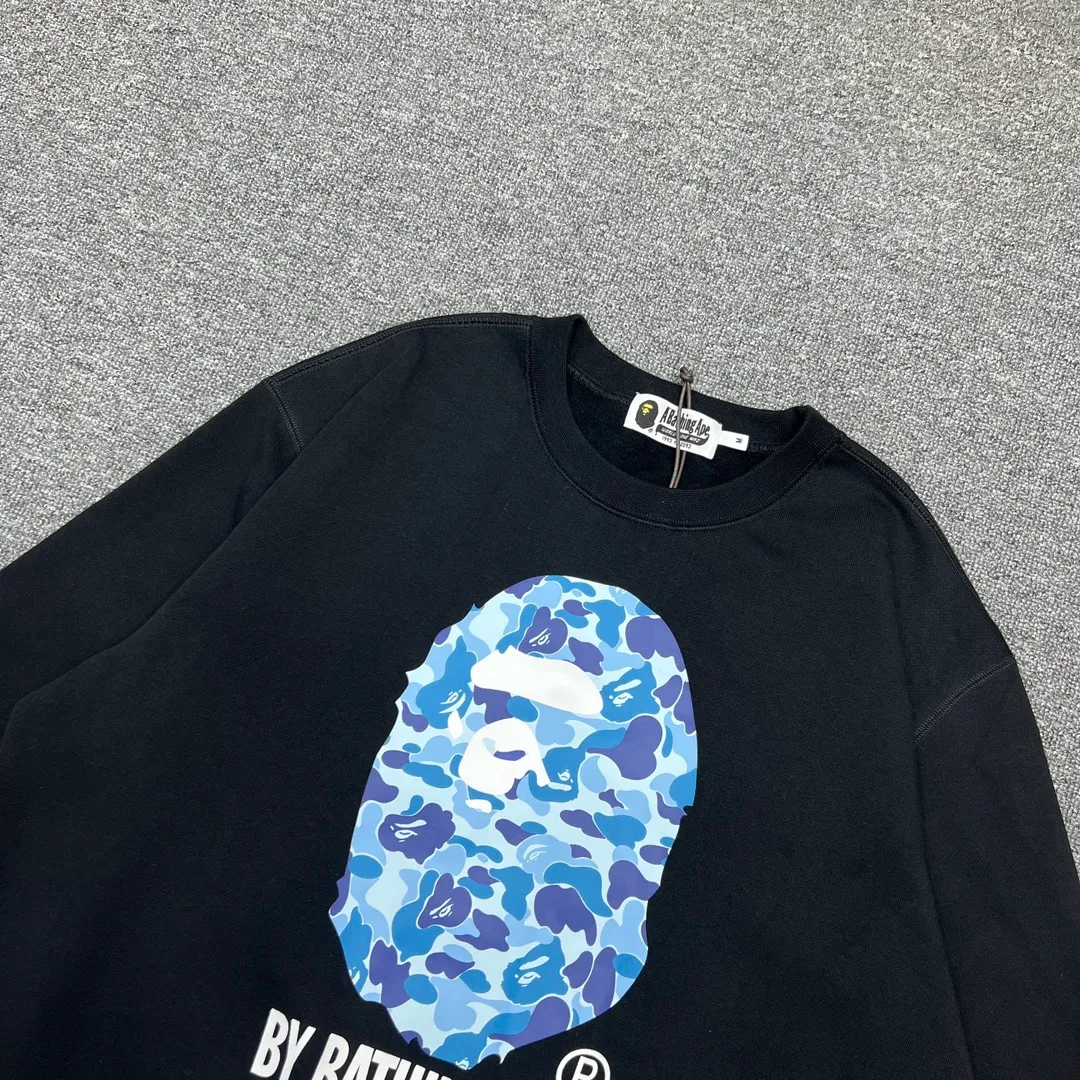 💰250 BAPE ABC CAMO ORGANIC camouflage ape head letter printing 420g weight pure cotton fabric ZP version Couple style: S-XXL [black green black pink black blue]