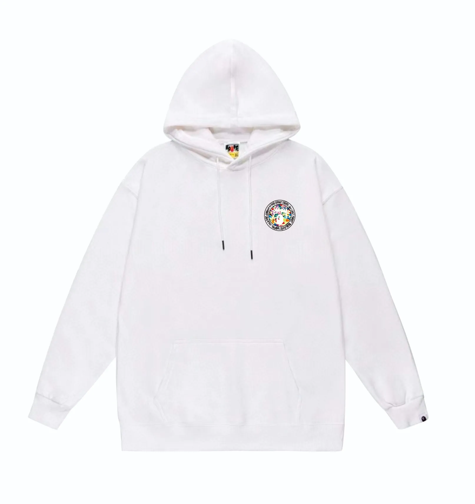 P160 model number SC817# terry 80 plus velvet 90 (top version) BAPE×STUSSY co-branded Stussy letter printed hooded sweatshirt Made of 380 grams of large terry (drop shoulder large version) fabric, soft texture and no pilling Imported environmentally friendly printing glue The pattern is bright and three-dimensional Quality 💥Same style for men and women The upper body is trendy Color: Black White Gray Size: S M L XL XXL