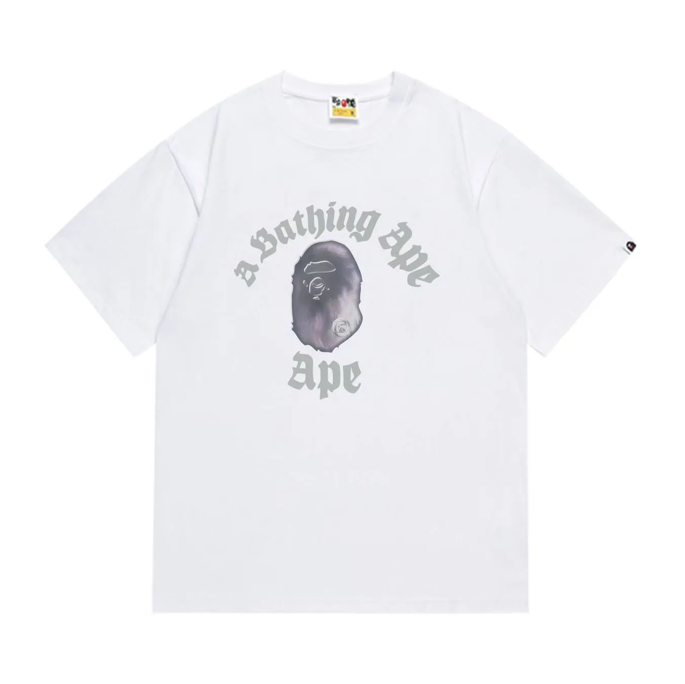 SC1003#p110💰 (top version) BAPE uses 260 grams of high-quality high-weave pure cotton fabric, double yarn combed, soft texture and no pilling, imported environmentally friendly printing glue, bright and three-dimensional pattern, quality 💥Same style for men and women, the upper body is fashionable Color: black white Size: S M L XL XXL
