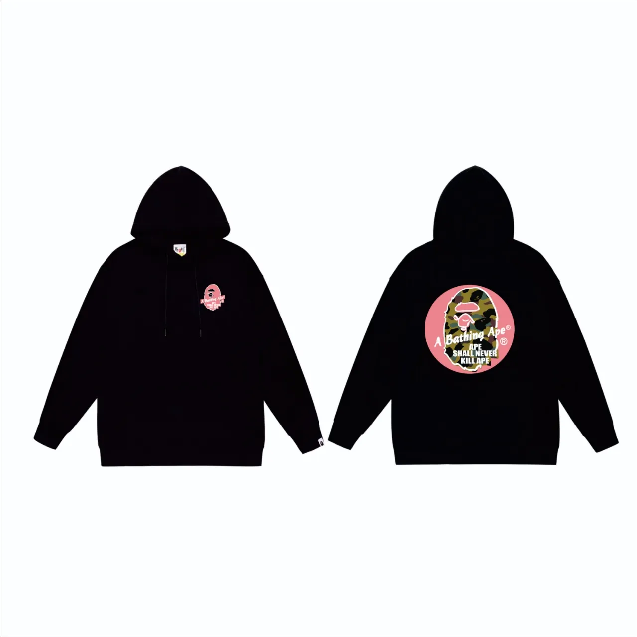 P160 model number SC805# terry 80 plus velvet 90 (top version) BAPE×STUSSY co-branded Stussy letter printed hooded sweatshirt Made of 380 grams of large terry (drop shoulder large version) fabric, soft and non-pilling texture, imported environmentally friendly printing glue, bright and three-dimensional pattern, quality 💥Same style for men and women, the upper body is trendy Color: black and blue, white and blue, gray and blue, black and red, white and red, gray and red Size: S M L XL XXL