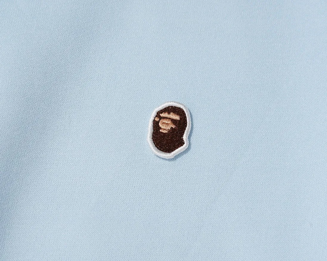 P150 model number: SC-20000# BAPE classic embroidered ape badge color: white black pink bright red apricot olive green yellow sky blue light green purple dark gray dark blue burgundy Klein blue dark green 1.0 white gray 1.5 flower gray coffee color khaki dragon fruit color Size: S M L XL XXL Weight: 330 grams of Chinese cotton composite milk silk
